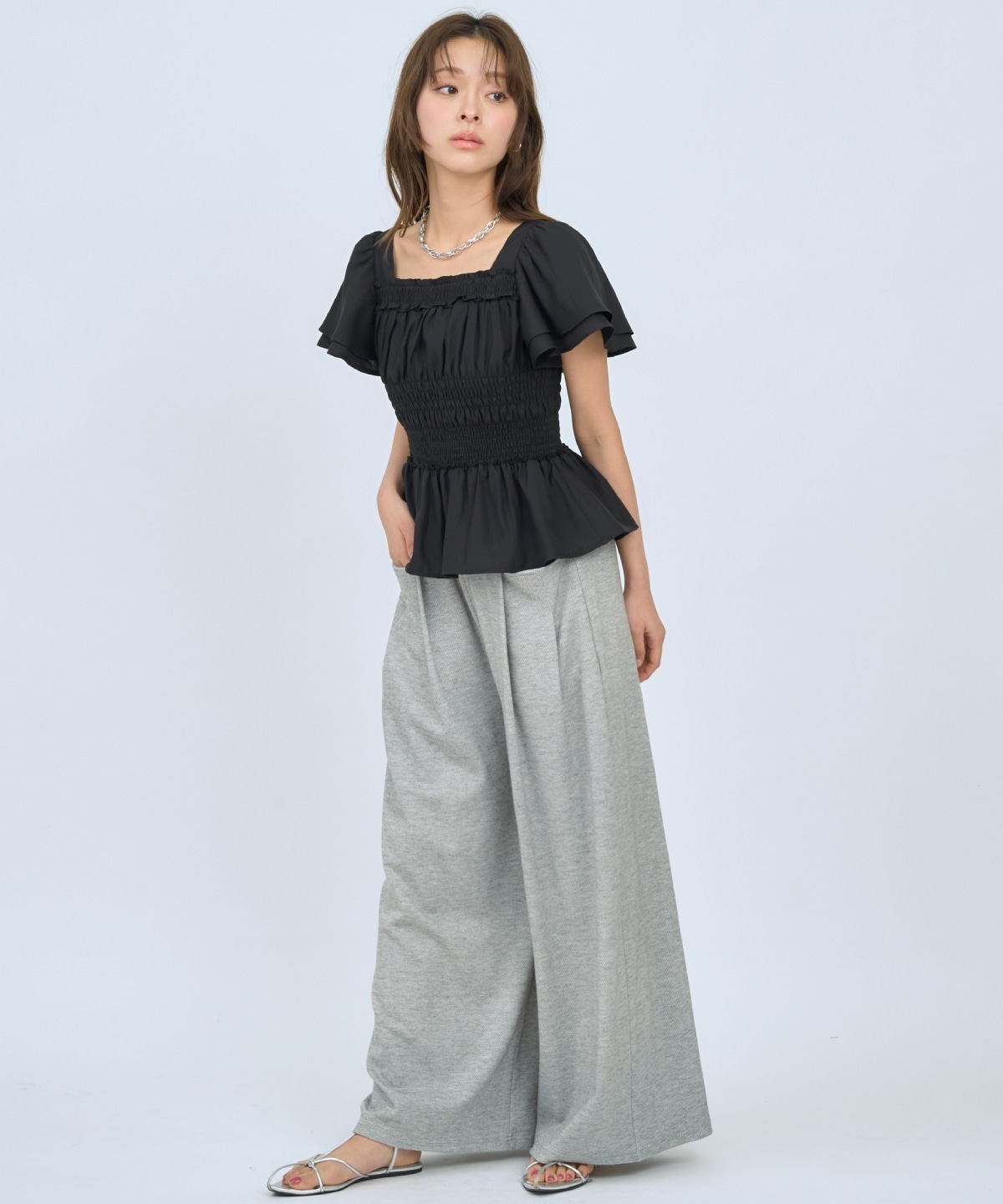 【先行予約受付中】カットツイルポケットタックパンツ