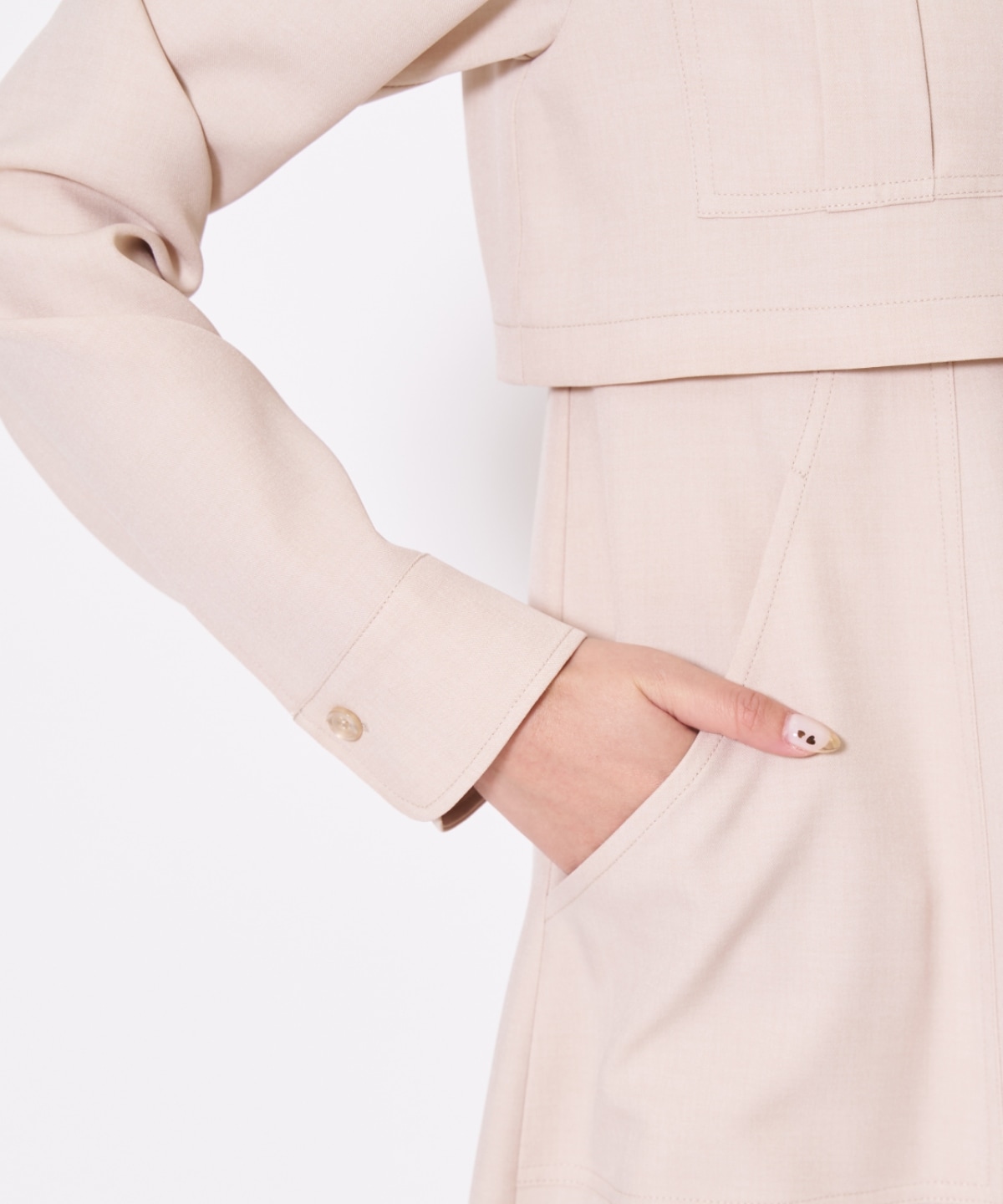 サファリシャツワンピース