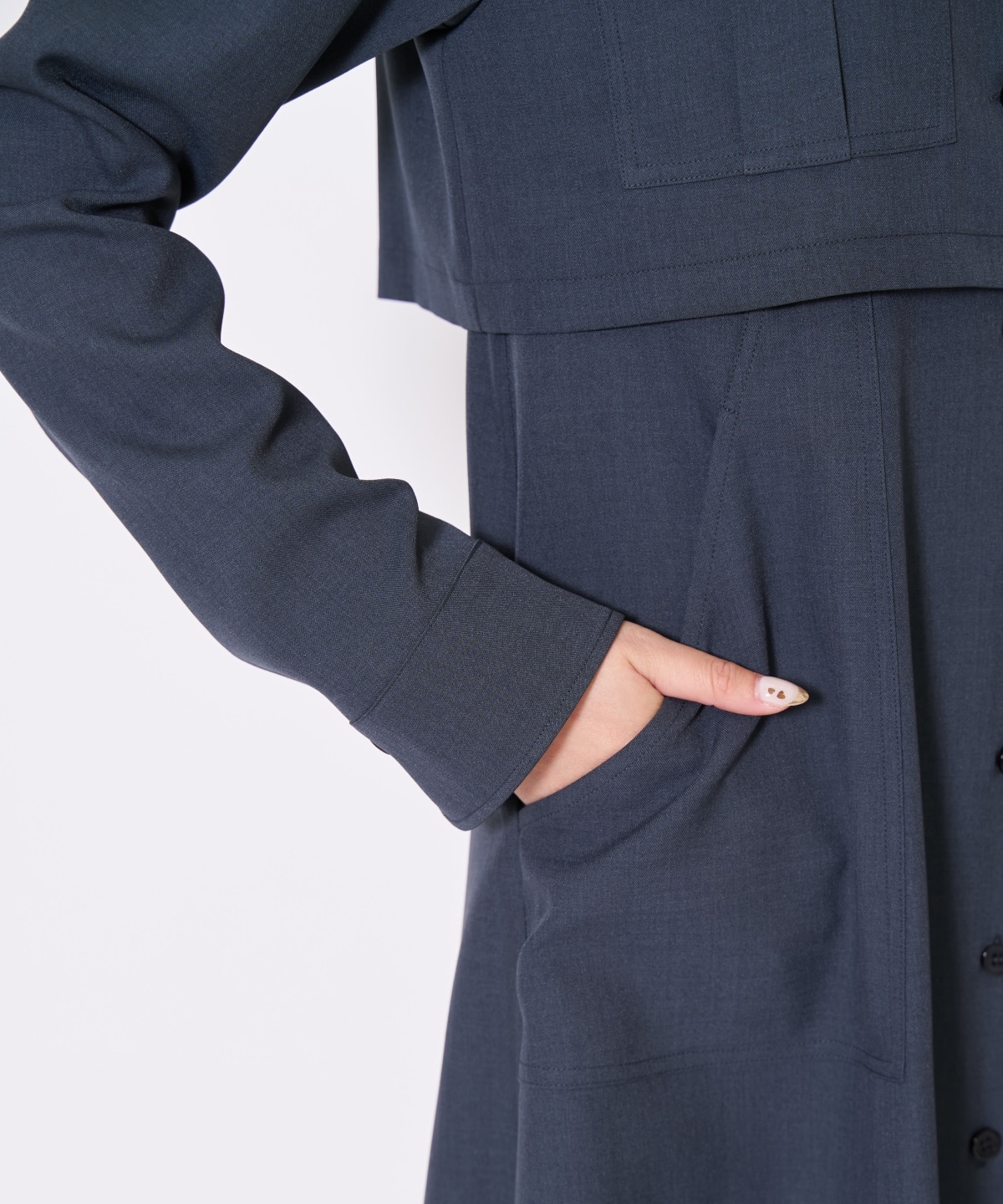 サファリシャツワンピース