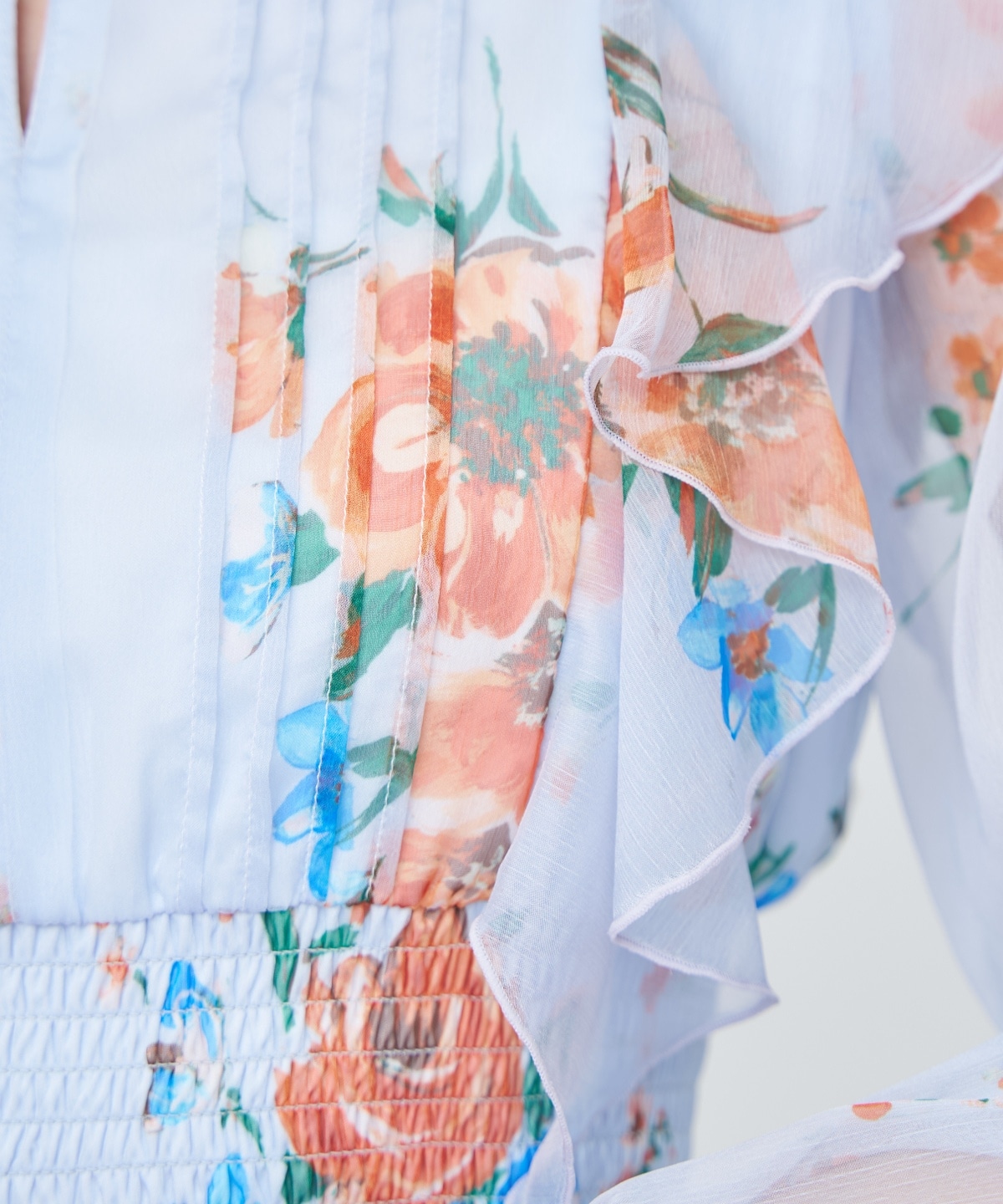 【先行予約受付中】フラワープリントタックワンピース