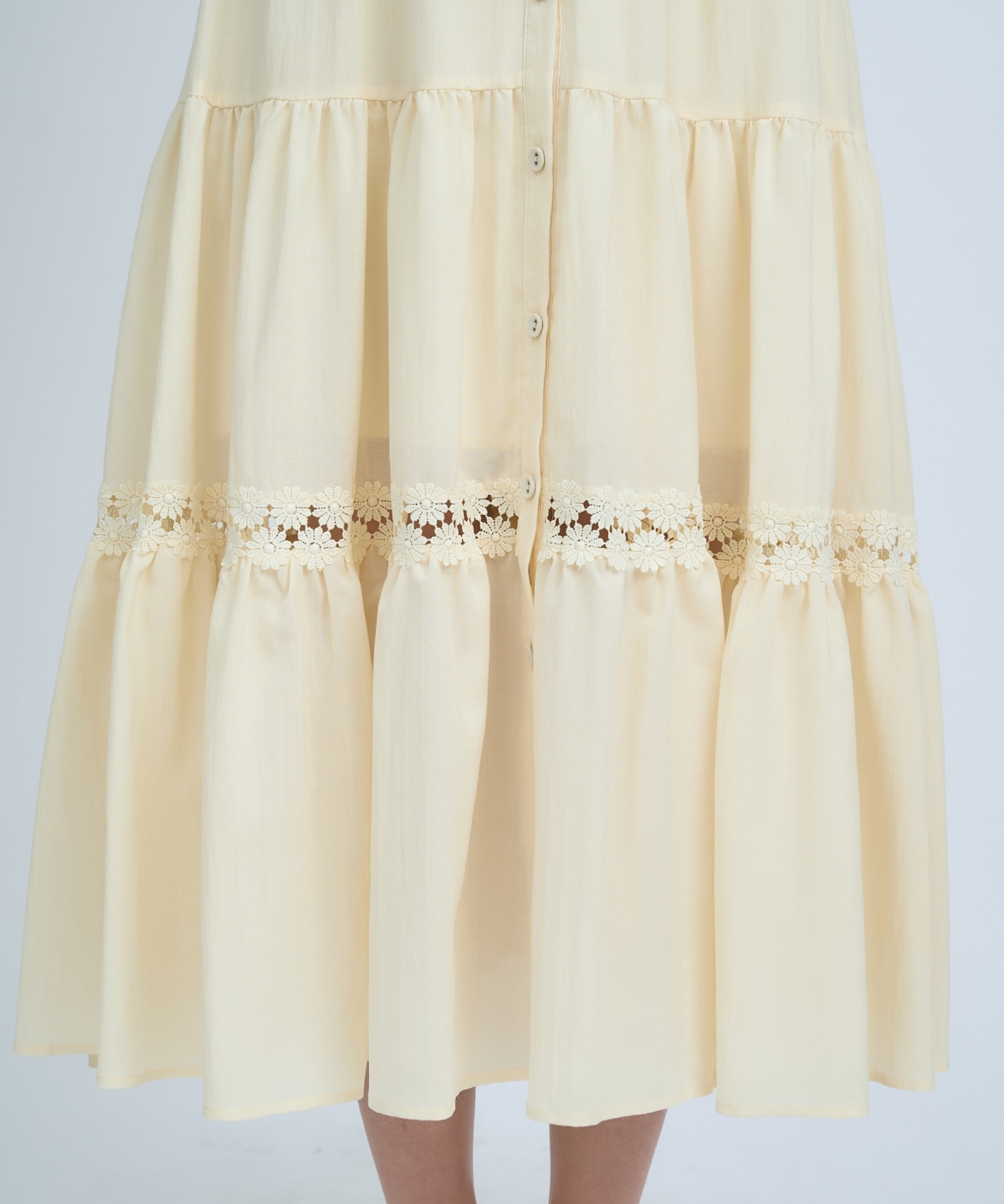 【先行予約受付中】レースフリルシャツワンピース