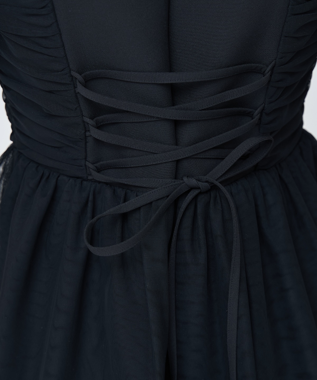 チュールギャザードレス