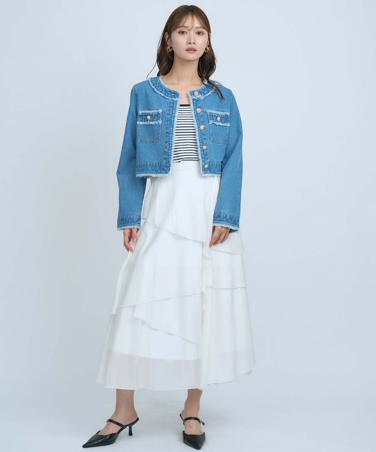 【先行予約受付中】フリンジデニムジャケット