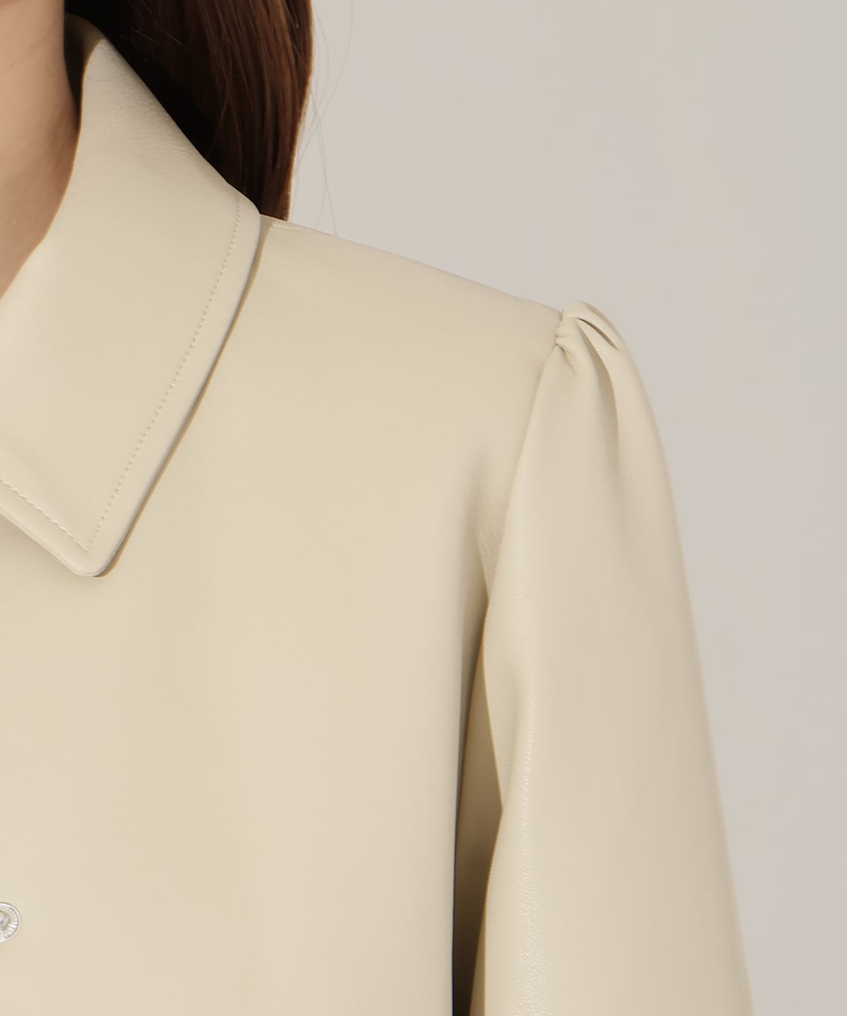 【先行予約受付中】フェイクレザーブルゾン