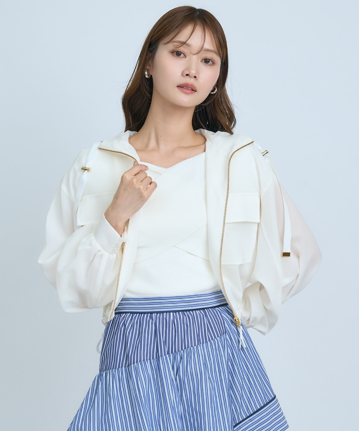 【先行予約受付中】シアーフーディーブルゾン