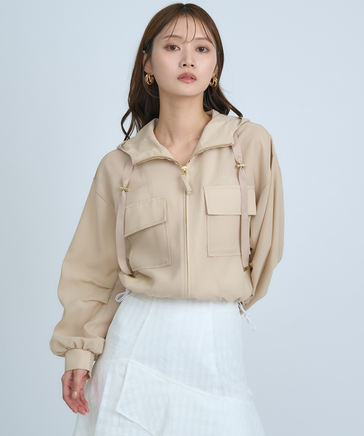 【先行予約受付中】シアーフーディーブルゾン