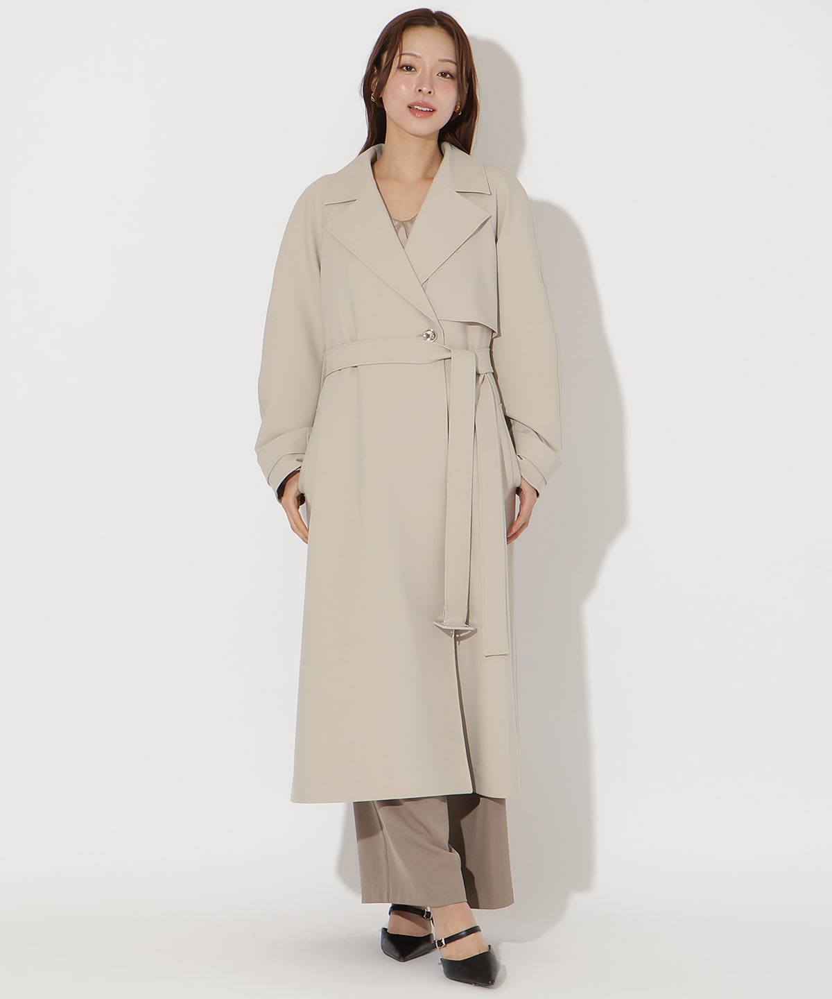 【先行予約受付中】フラップ付きロングコート