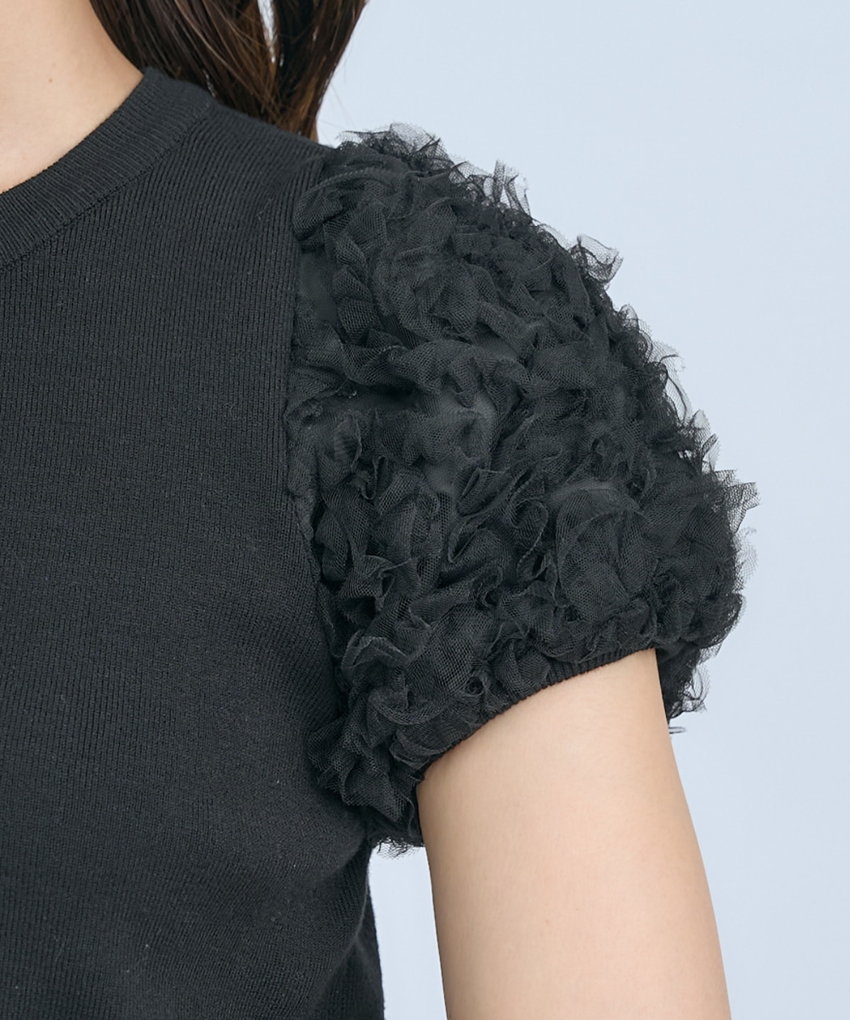 フラワーチュールスリーブカーディガン