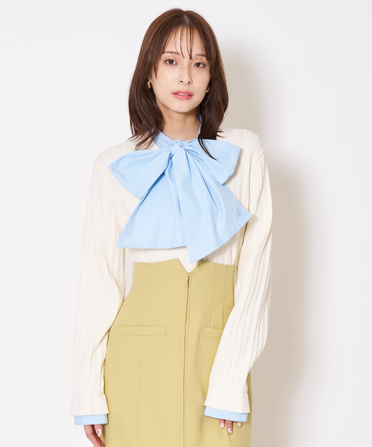 【先行予約受付中】ボウタイニットプルオーバー