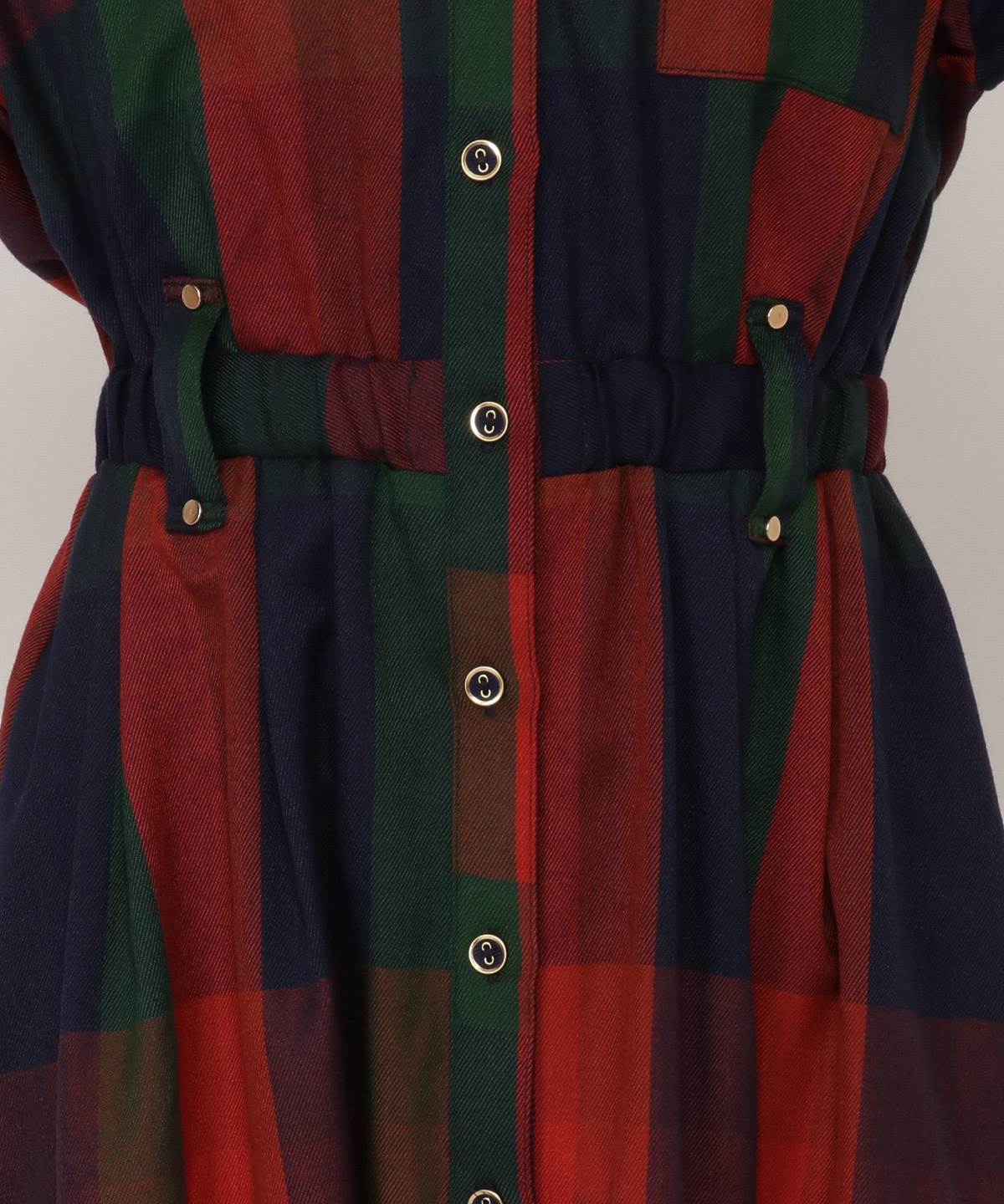 Web 一部店舗限定 カラフルチェックワンピース S グリーン Redyazel 公式オンラインショップ バーンデストローズ