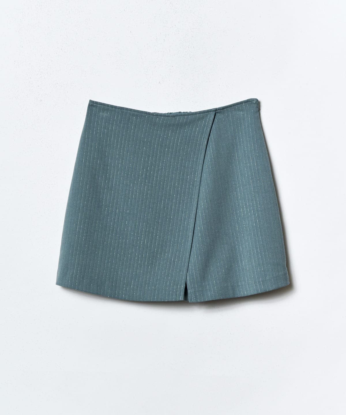 【セットアップ可能】ラメストライプラップミニスカパン