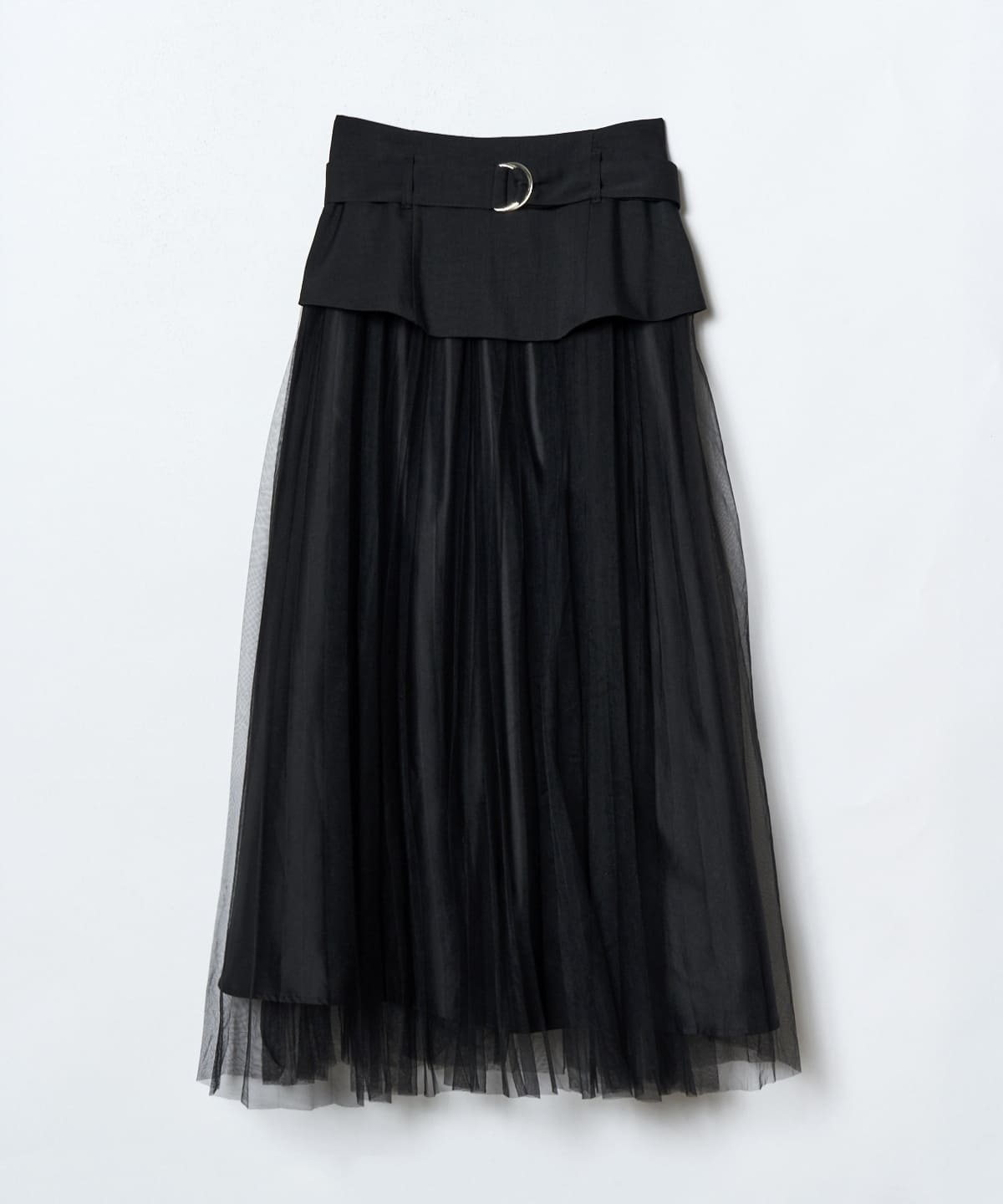 切り替えプリーツスカート