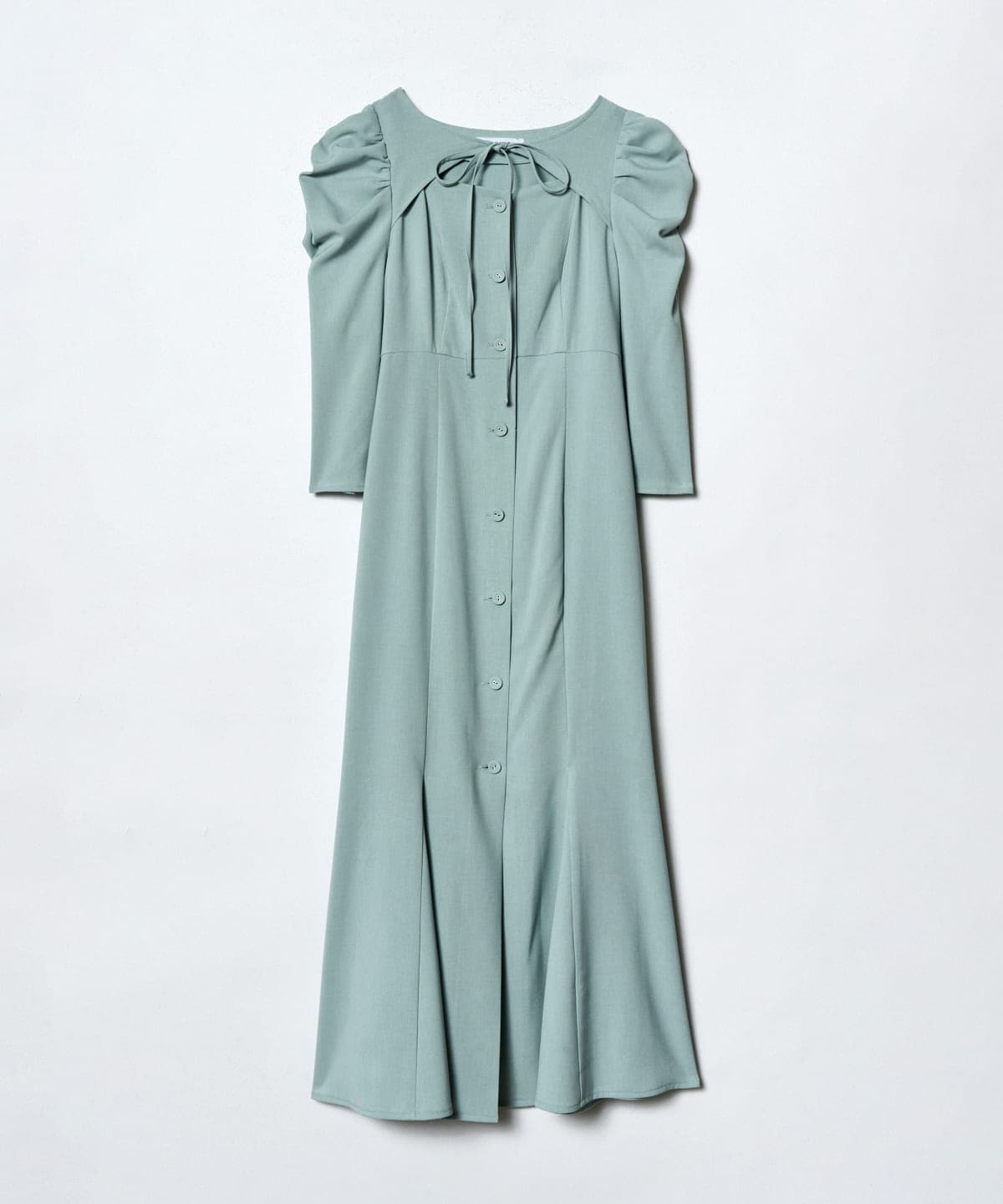 デコルテリボンあきマーメイドワンピース