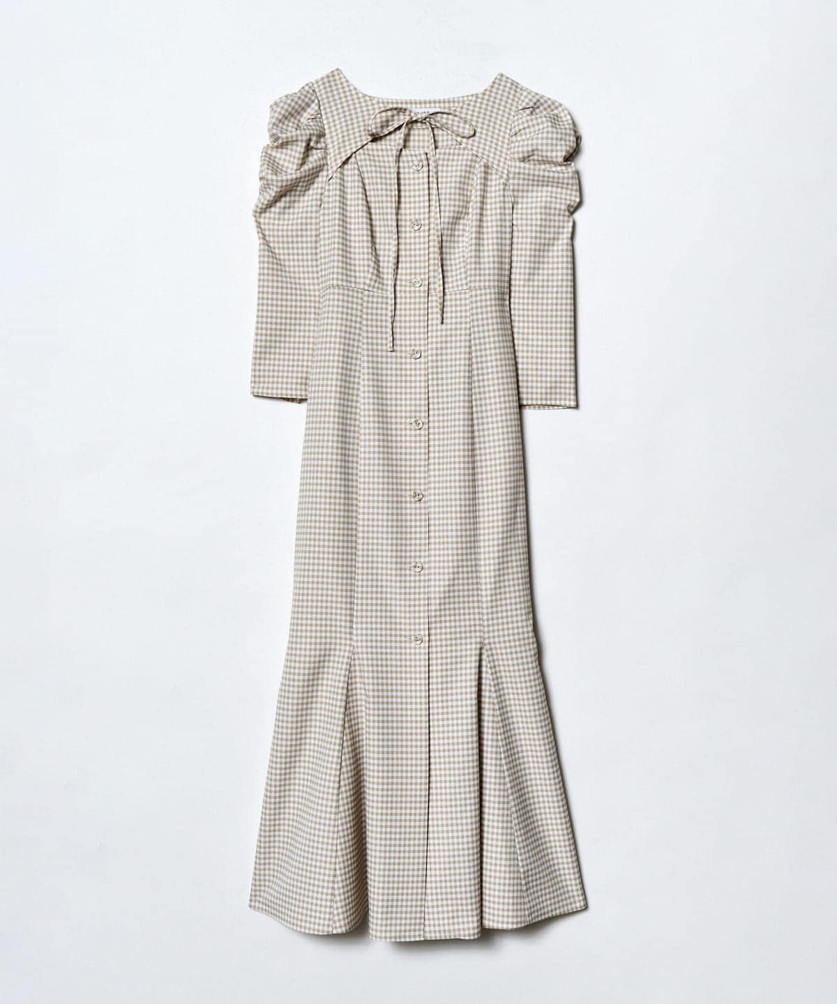 デコルテリボンあきマーメイドワンピース