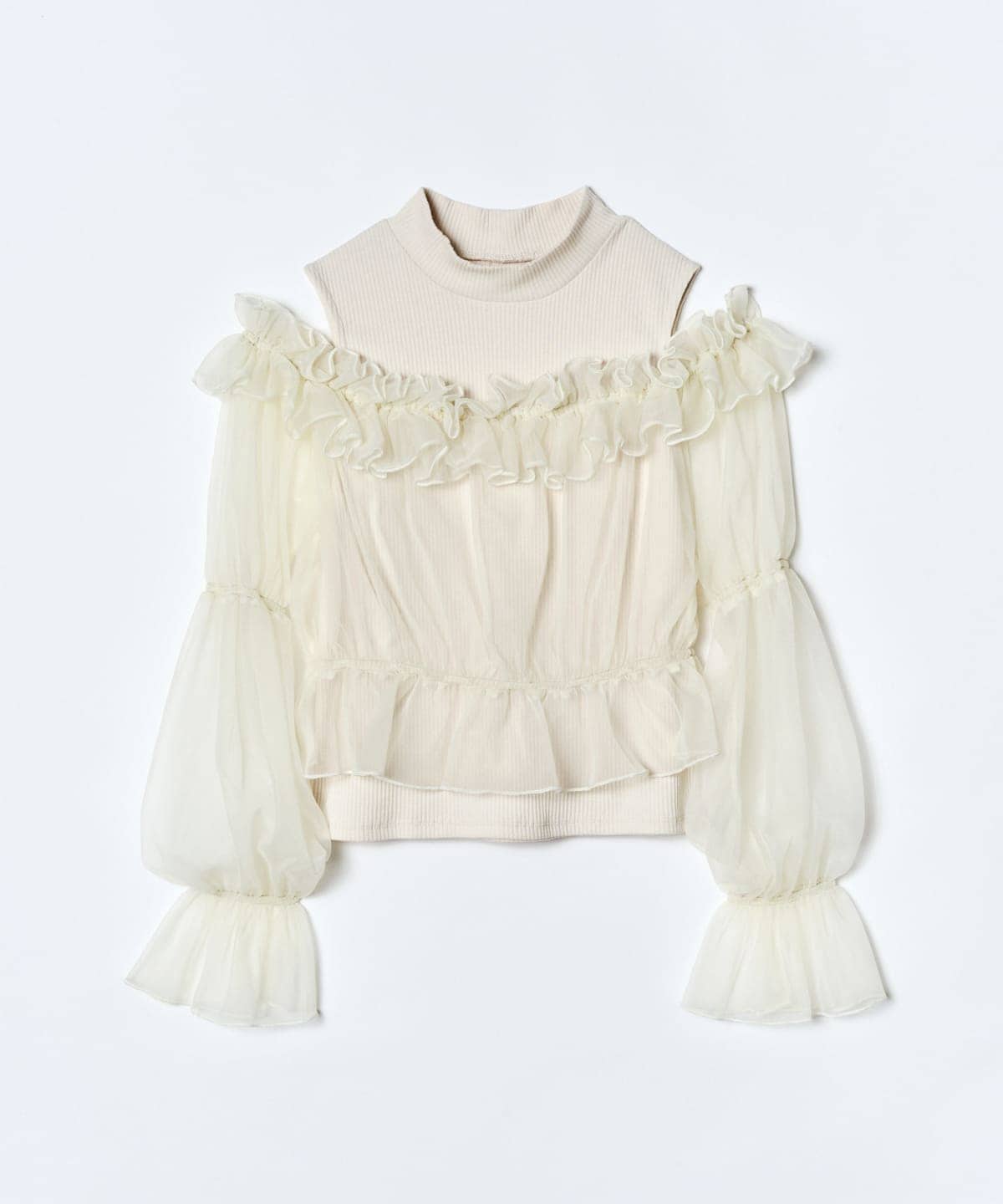 チュールドッキングニット