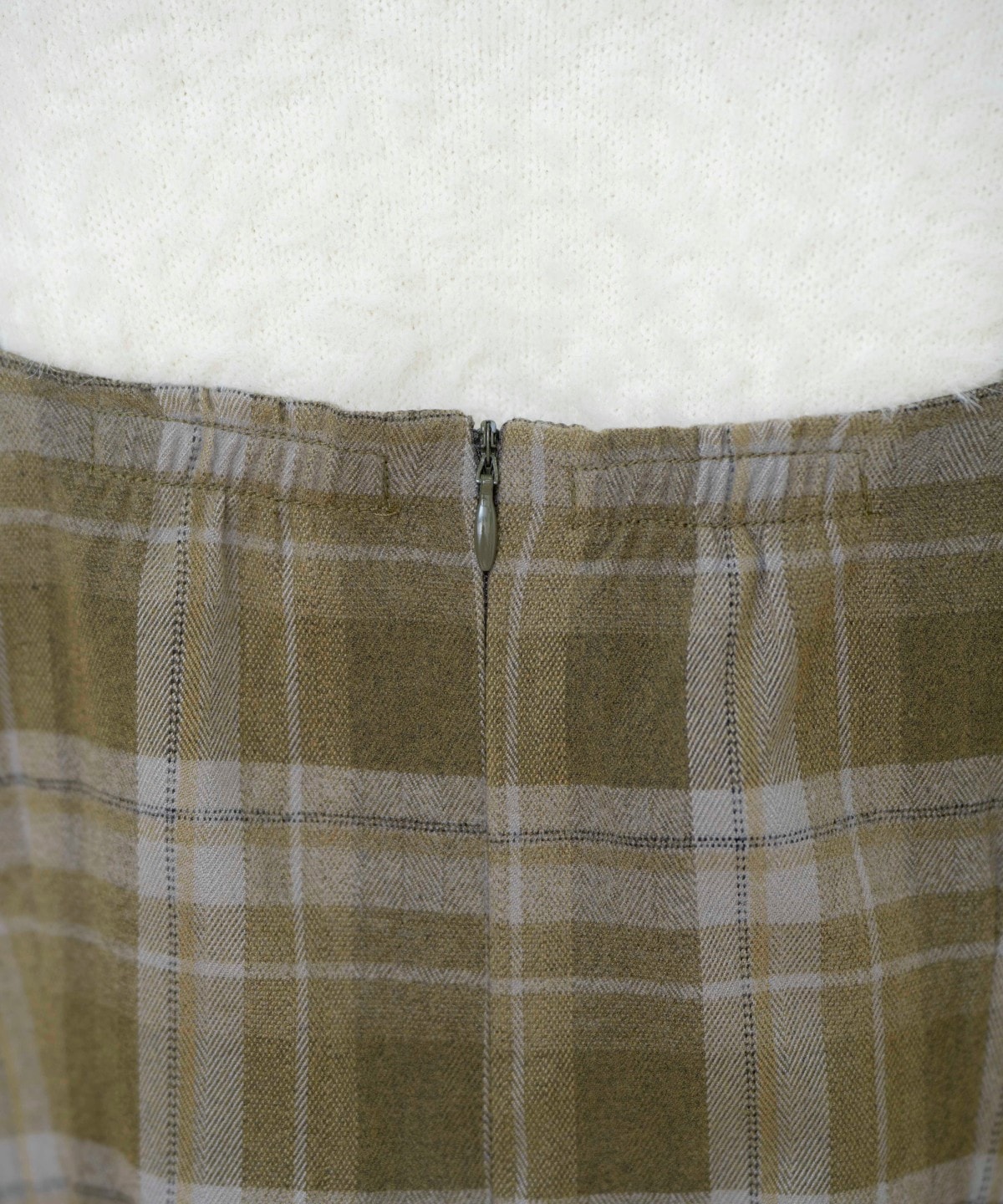 【セットアップ可能】チェックドロストミニワンピース