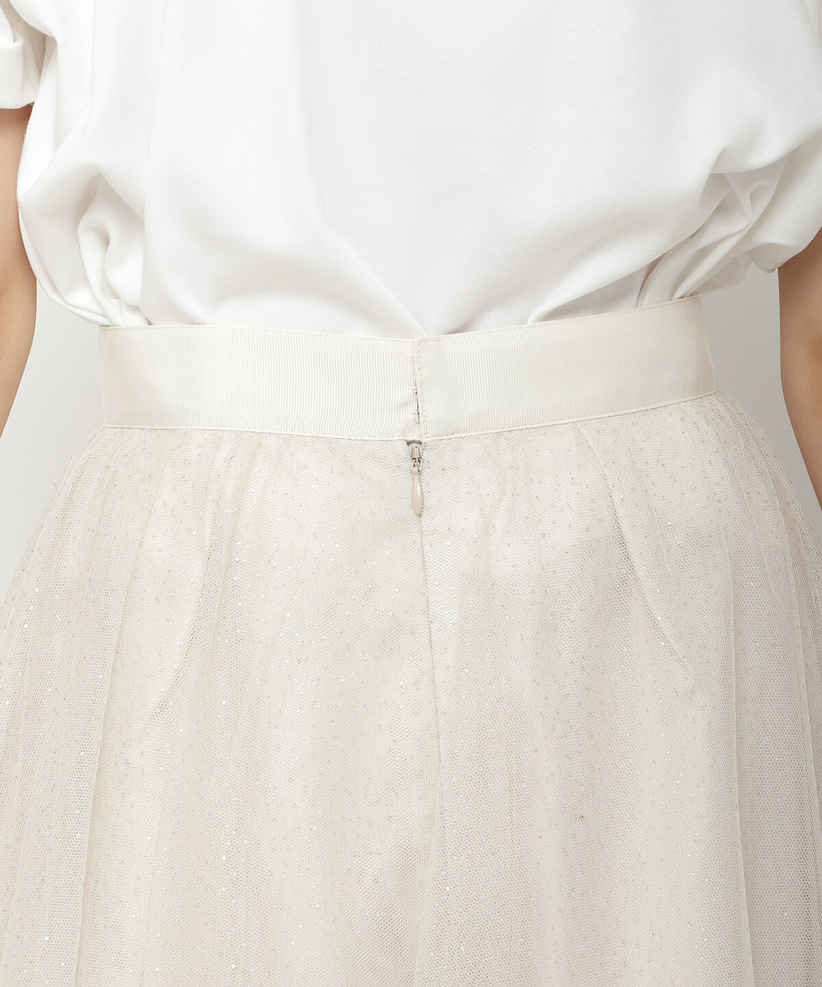 ラメチュールアシメティアードスカート