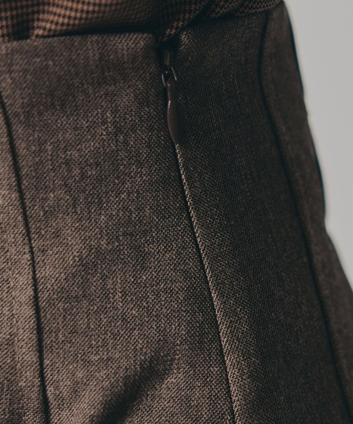 バイカラーアシメプリーツミニスカート