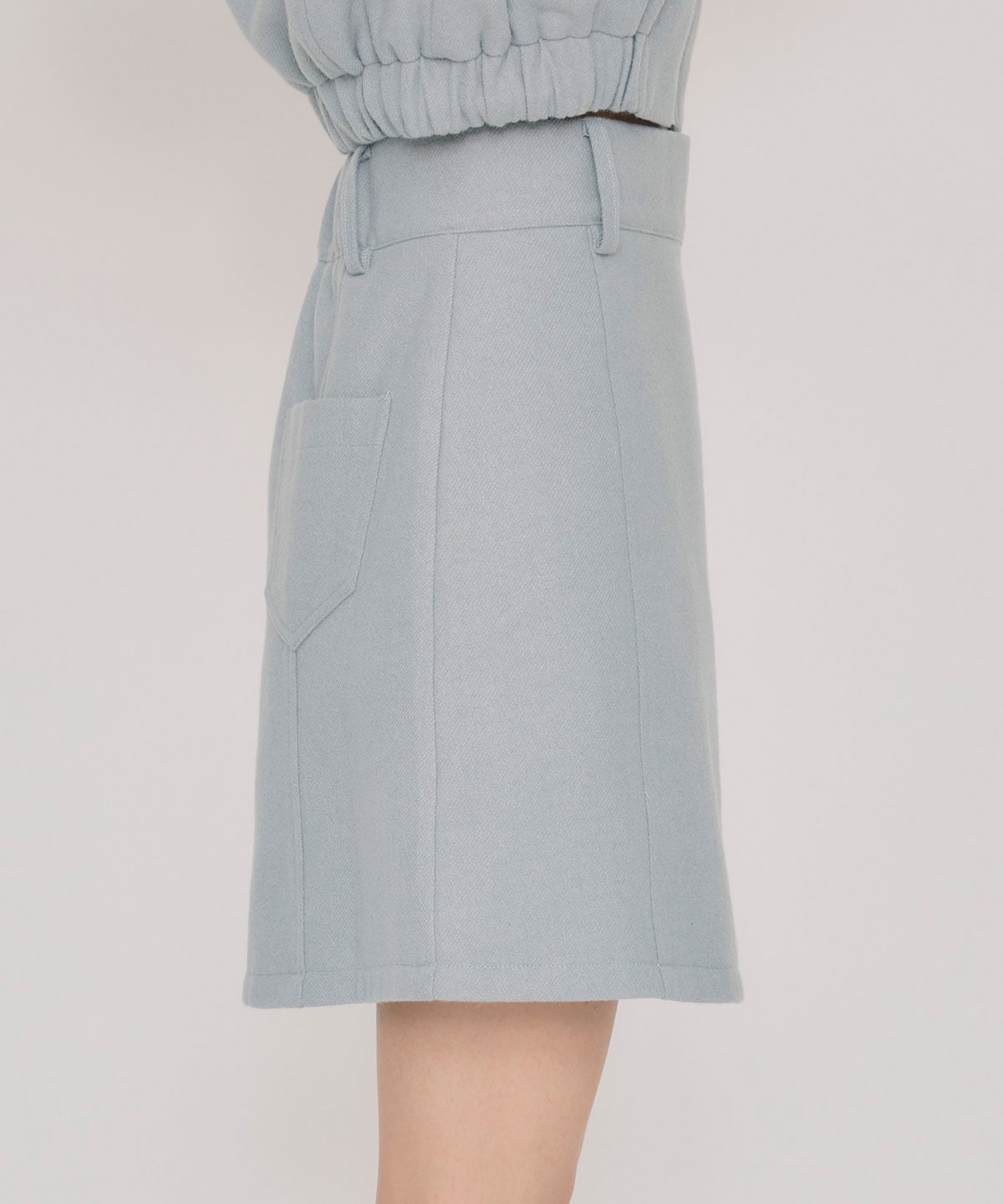 【セットアップ可能】ハイウエストフレアミニスカート