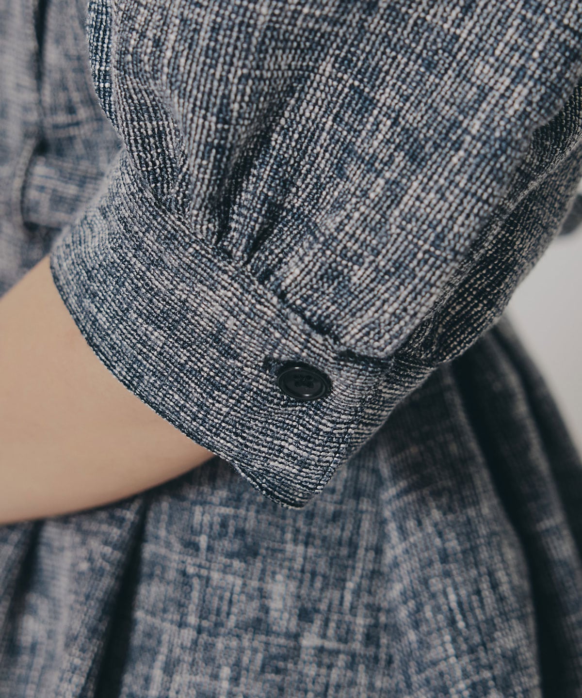 カラーミックスフロントZIPワンピース