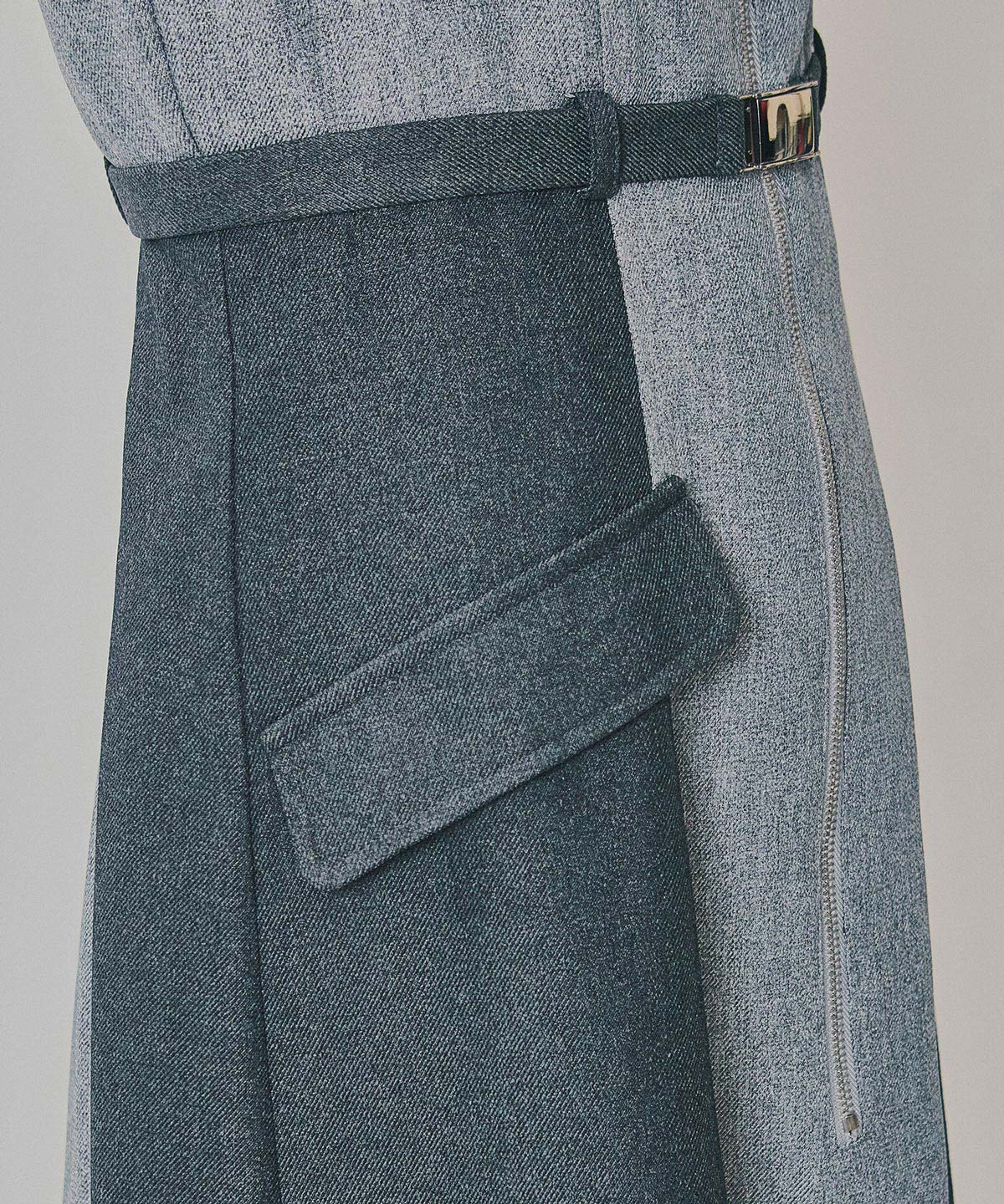 フロントジップバイカラージャンスカ