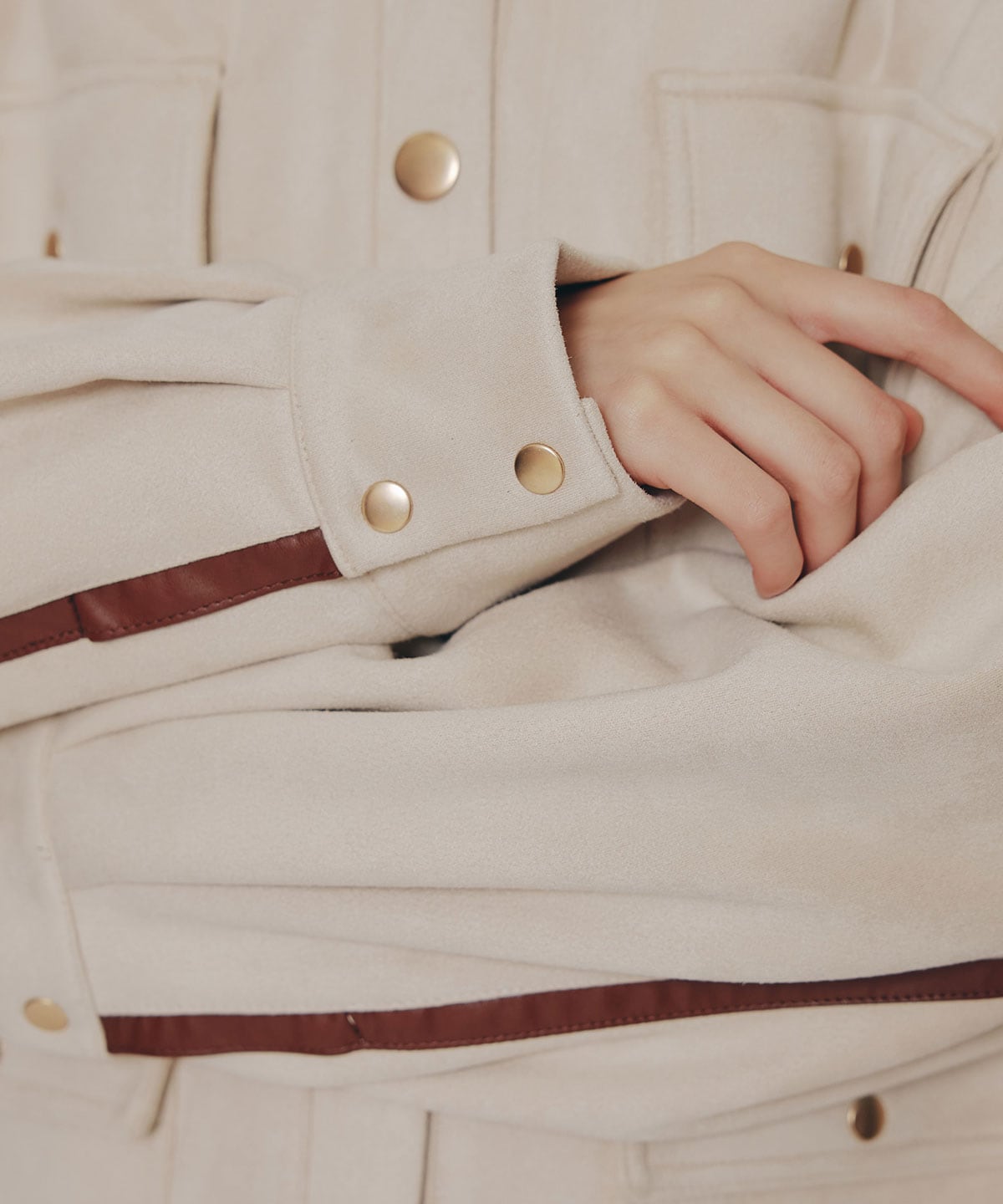 ヴィンテージライクスエードポケットジャケット