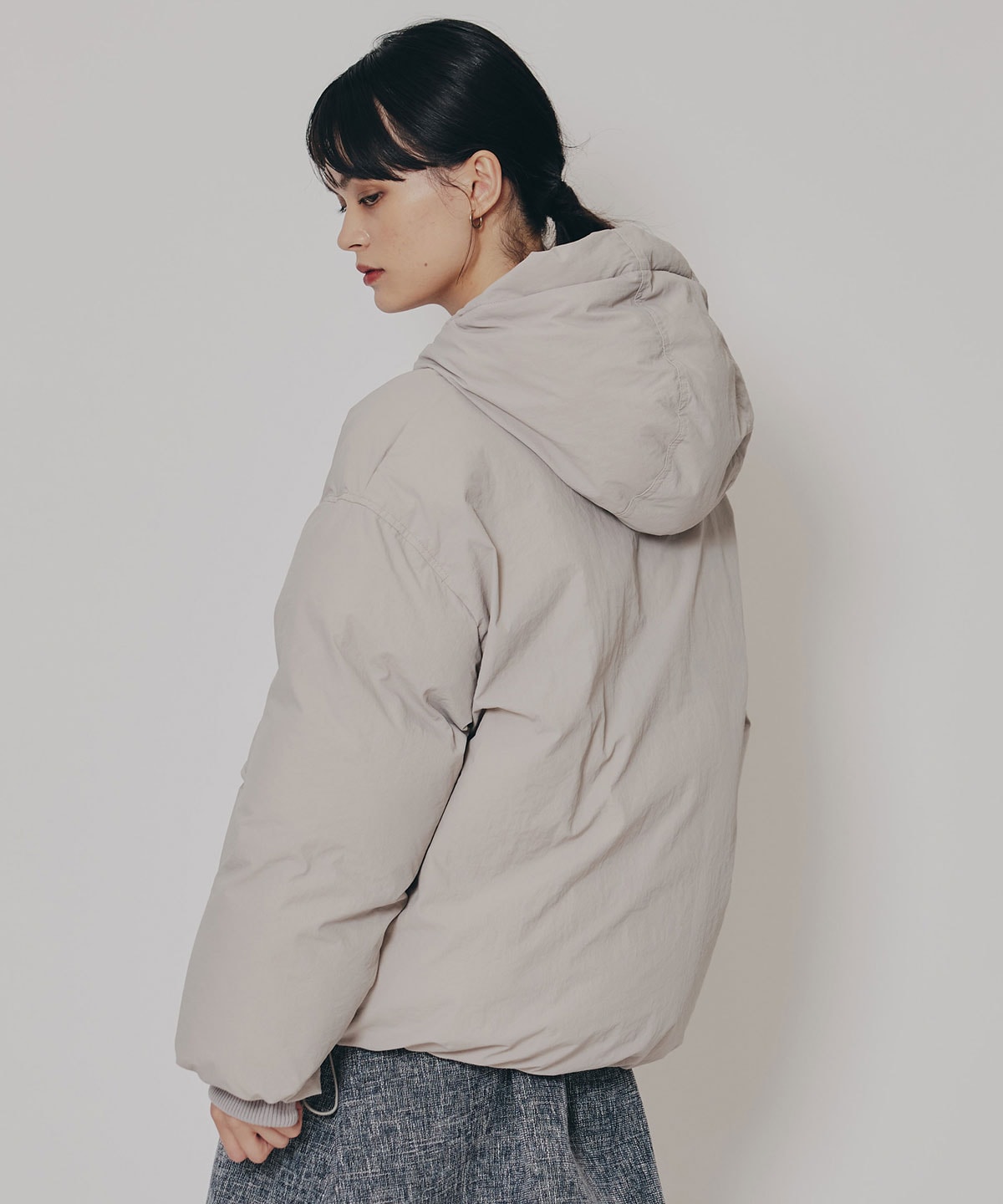 フラップポケットファイバーダウンジャケット