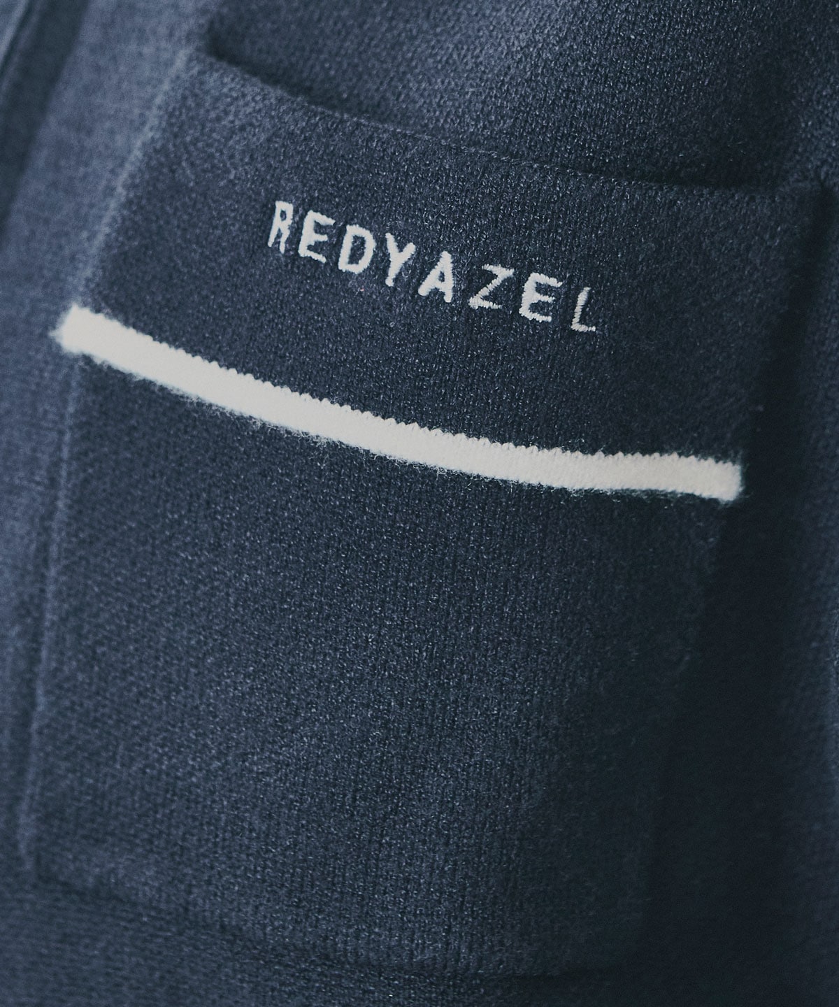 バイカラーラインZIPニットジャケット