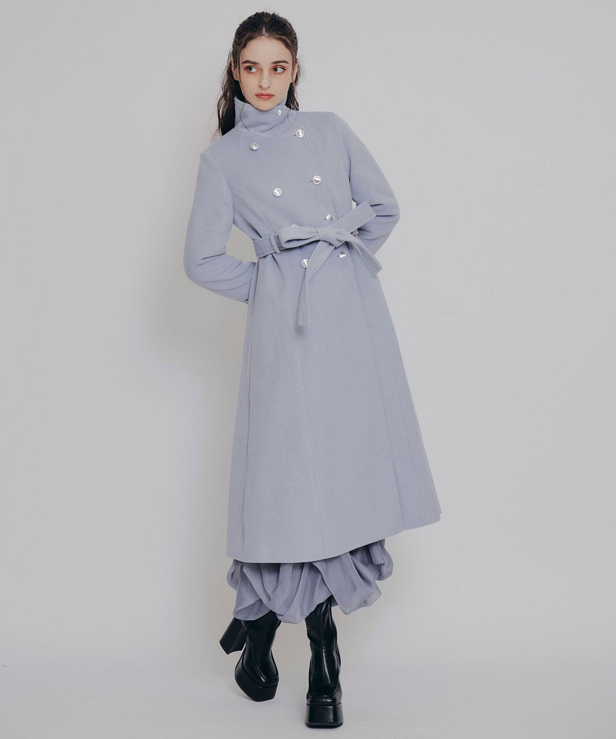 2WAYカラーダブルロングコート