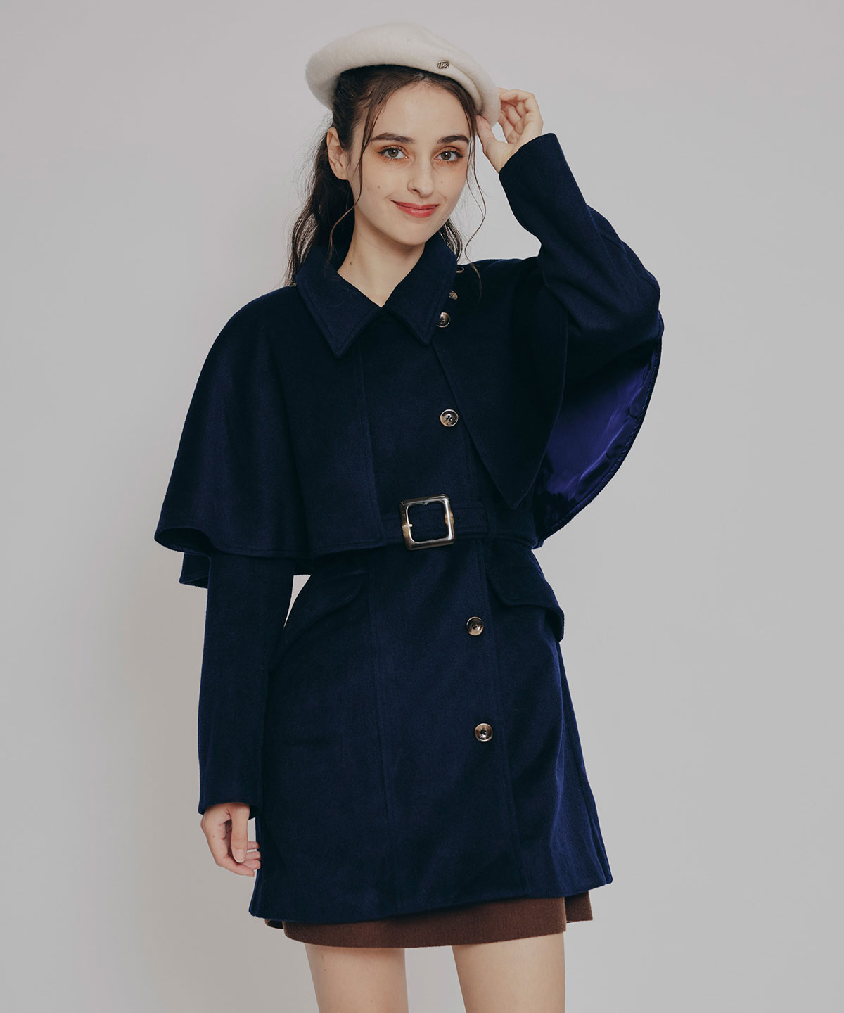 マルチWAYケープファーショートコート