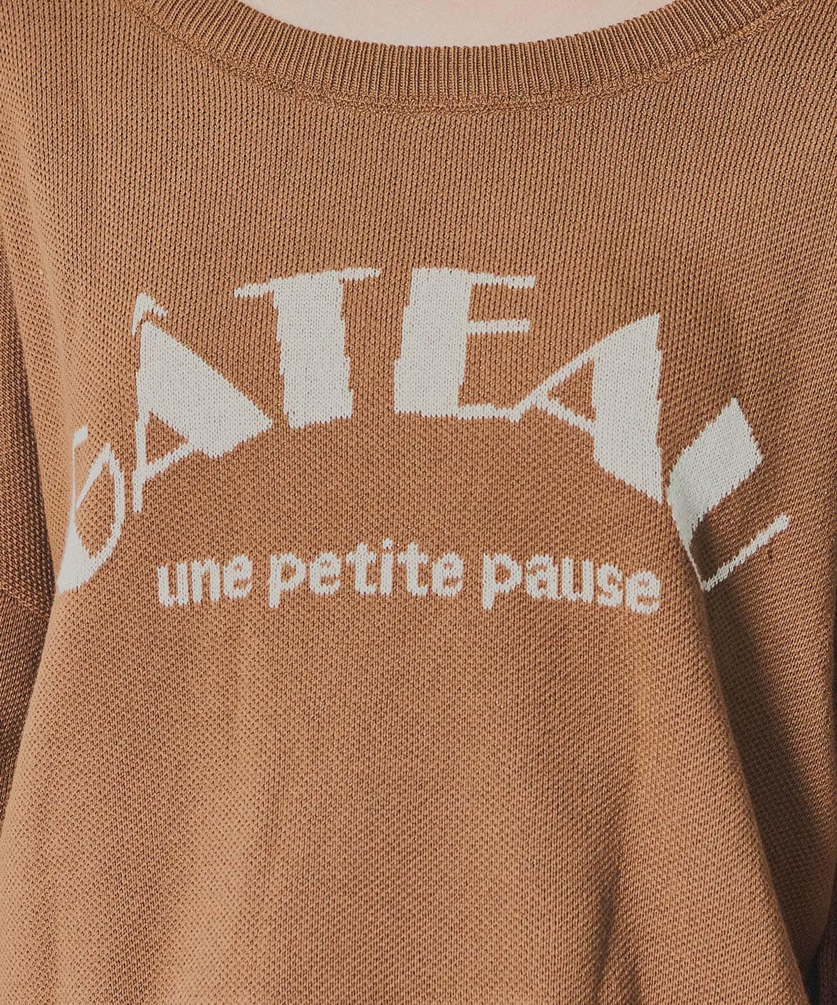 スウェットライクジャガードニット