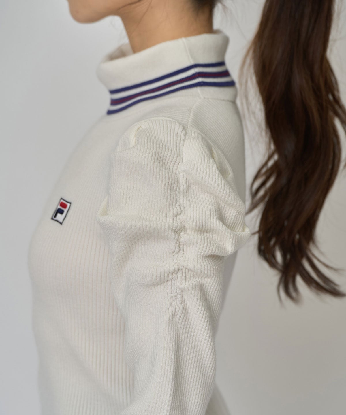 ［FILA×REDYAZEL］ラインタートルニットプルオーバー