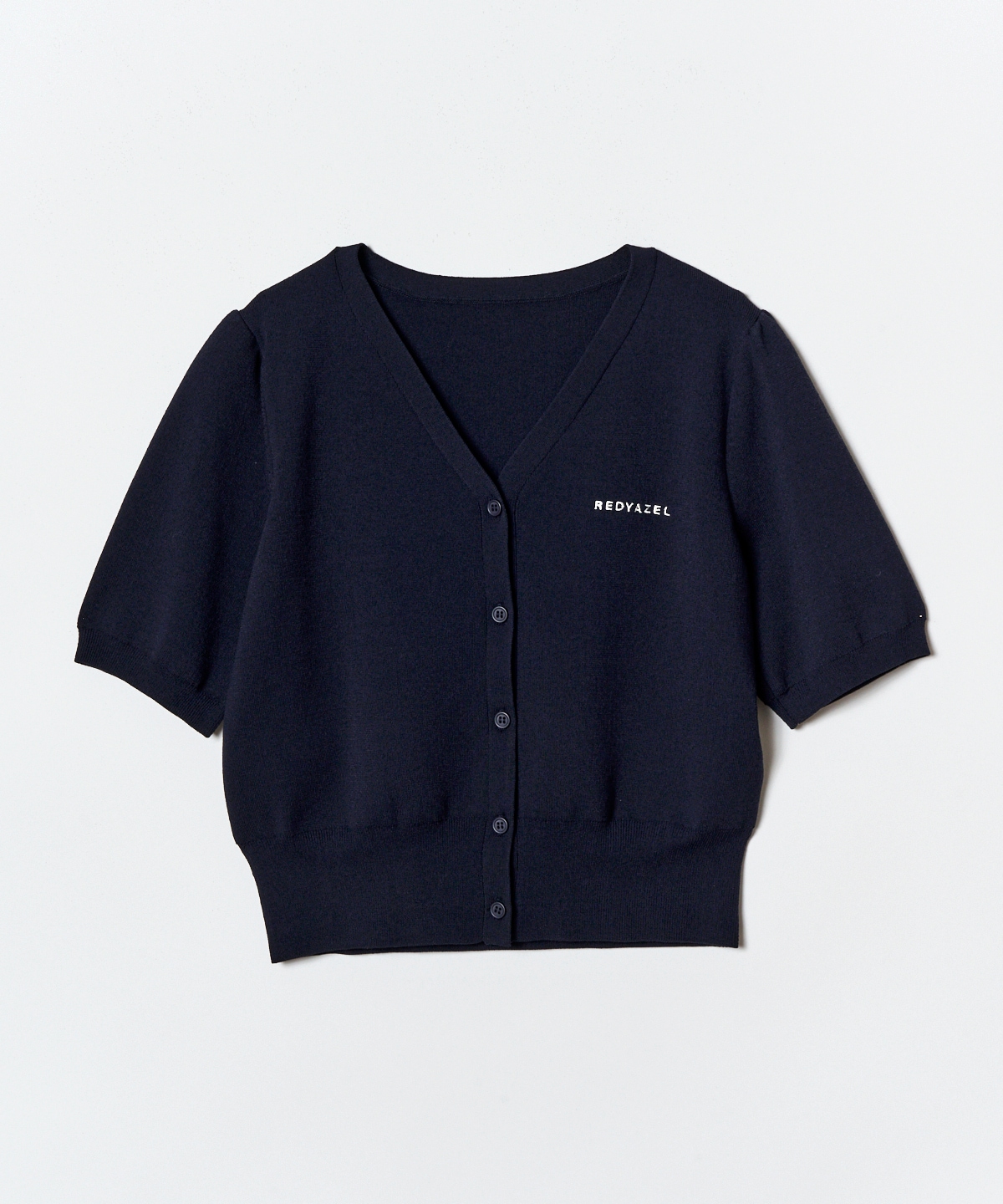 ロゴVネックショートスリーブカーディガン