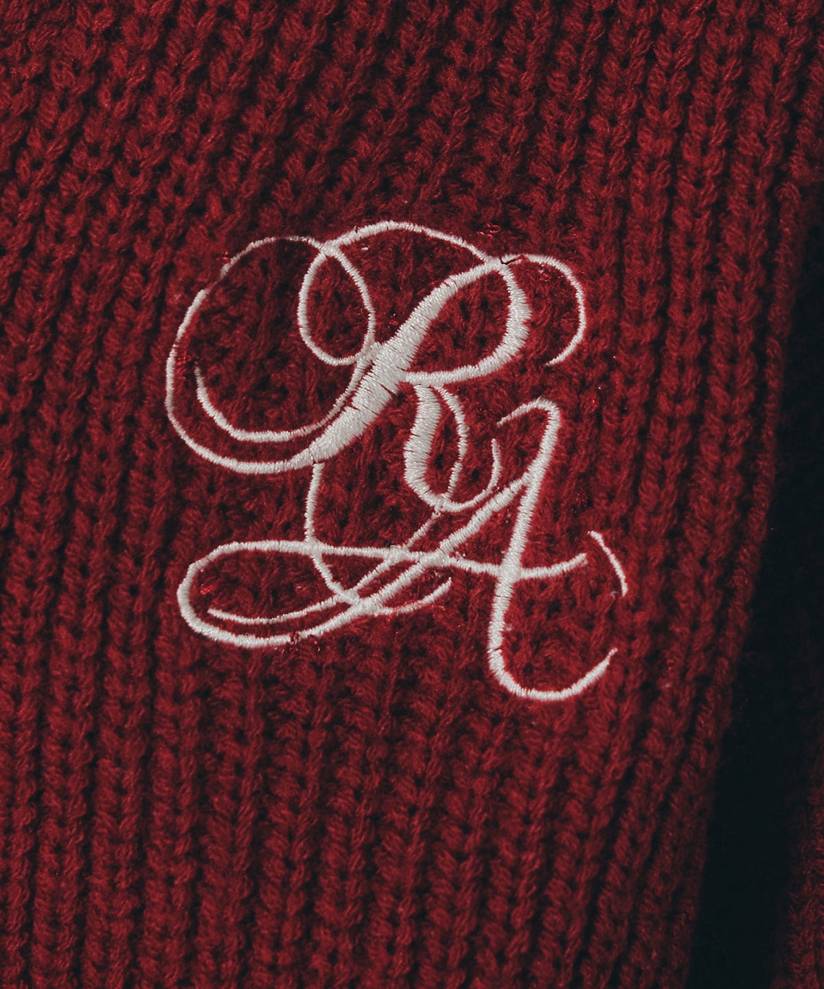 レイヤードシャツドッキングニットプルオーバー