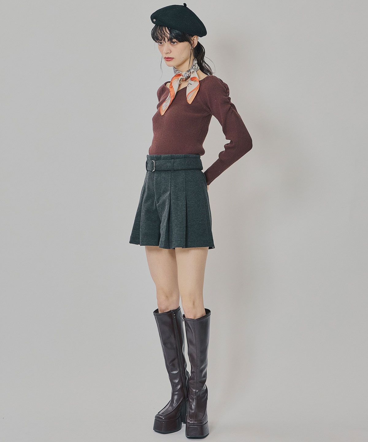 4wayリブニットトップス