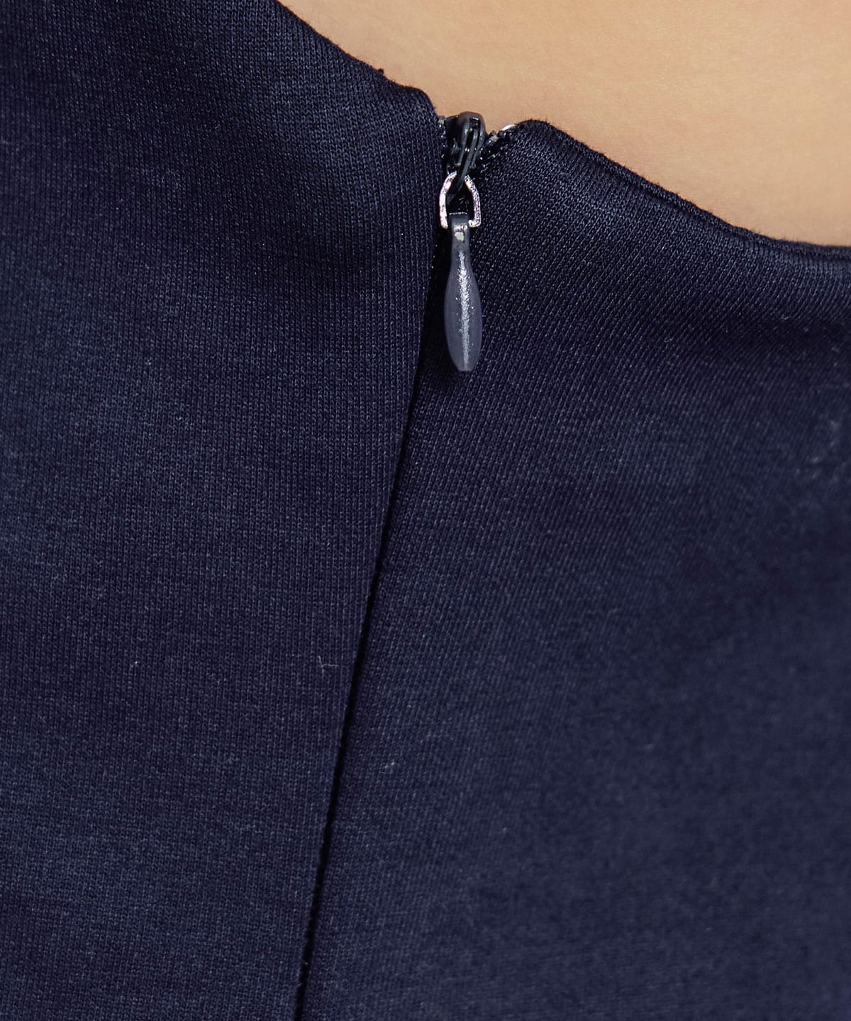 【セットアップ可能】バイカラーステッチカットロングワンピース