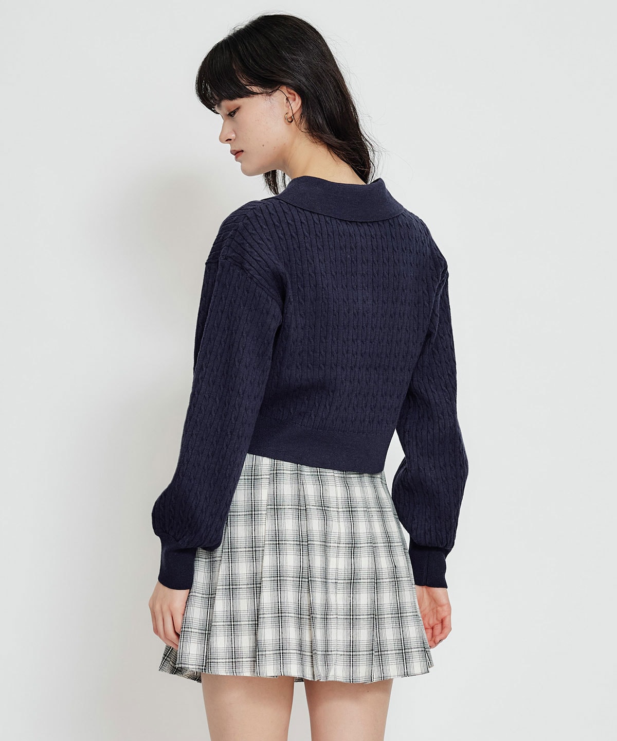 【2/13(金) 昼12時発売開始】Azelyハートミニケーブルポロニット