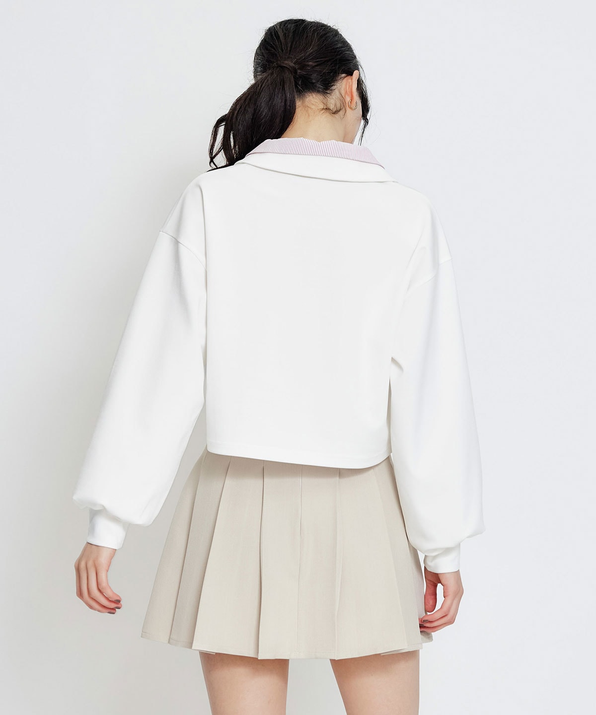 エンブレムダブルカラーカットプルオーバー