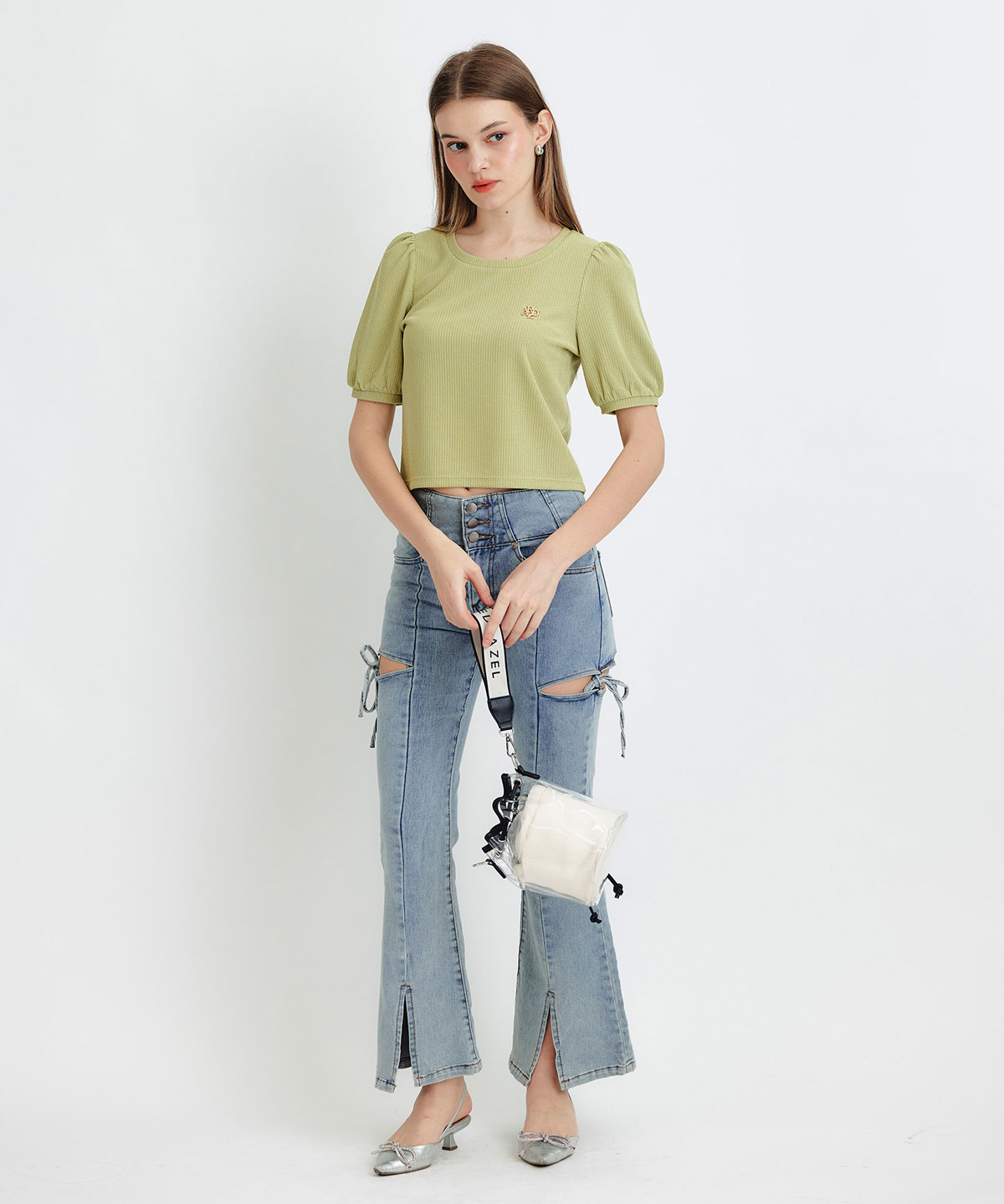 ジャガードカットロゴプルオーバー