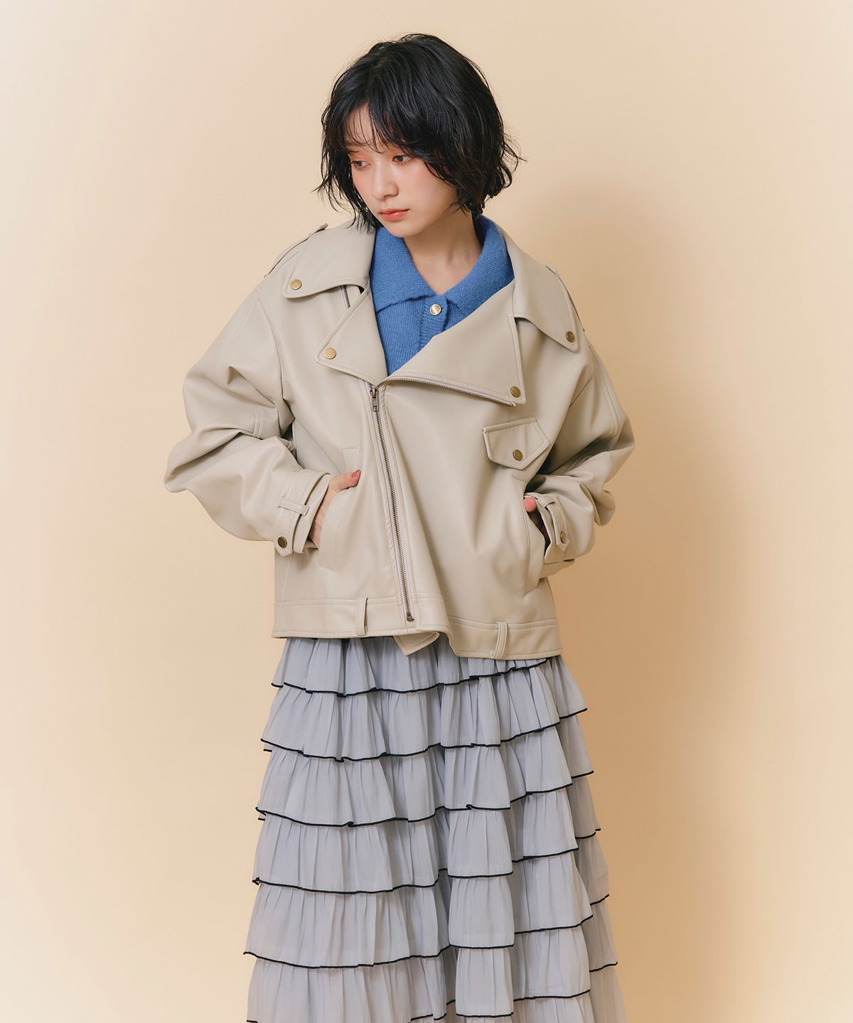 タックスリーブオーバーライダースジャケット