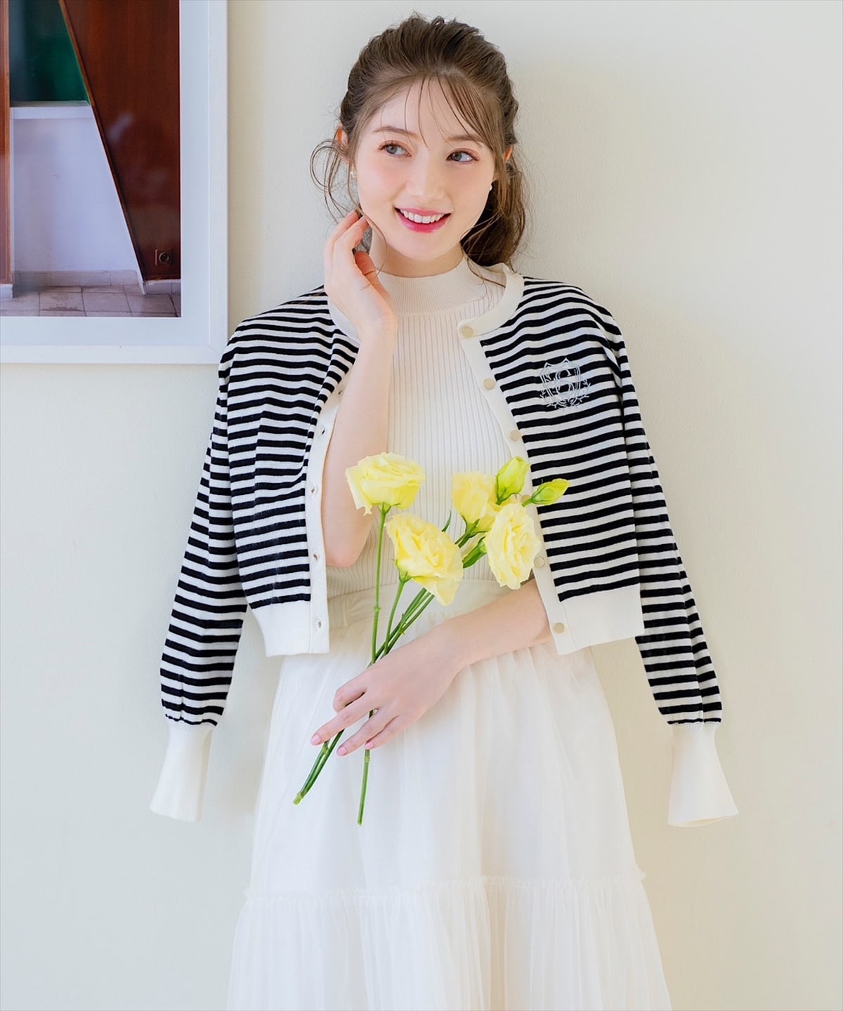 ブライトチュールレイヤードスカート