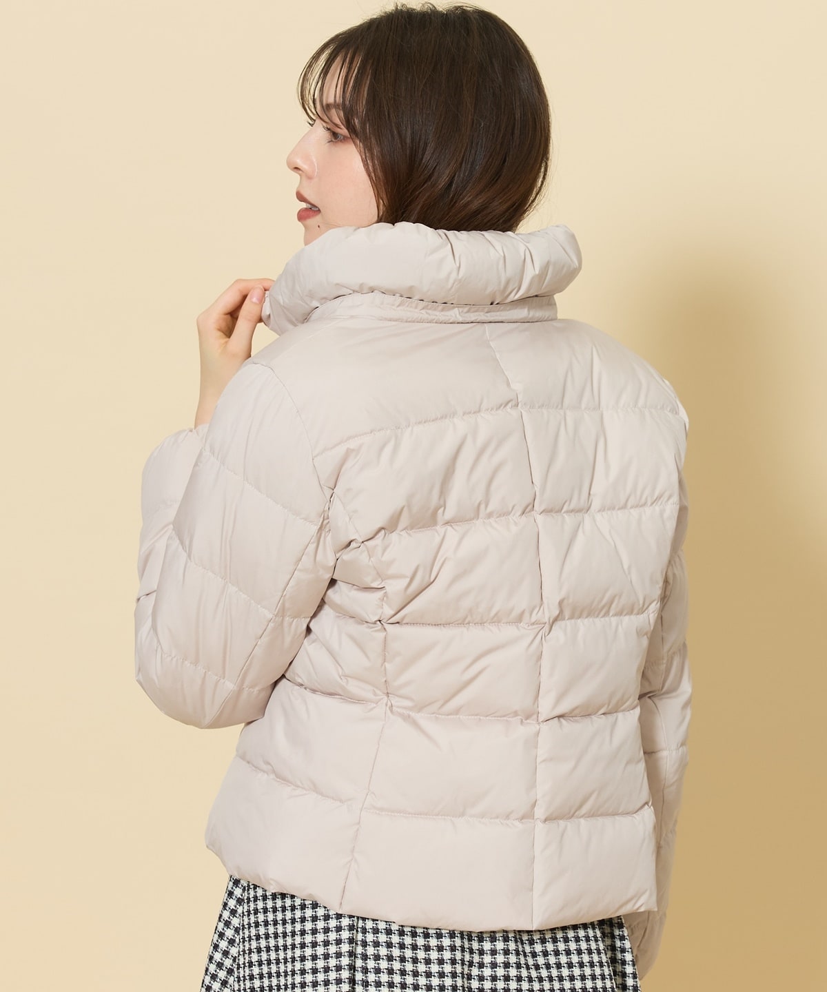 FOXファー付エレガンスショートダウンコート