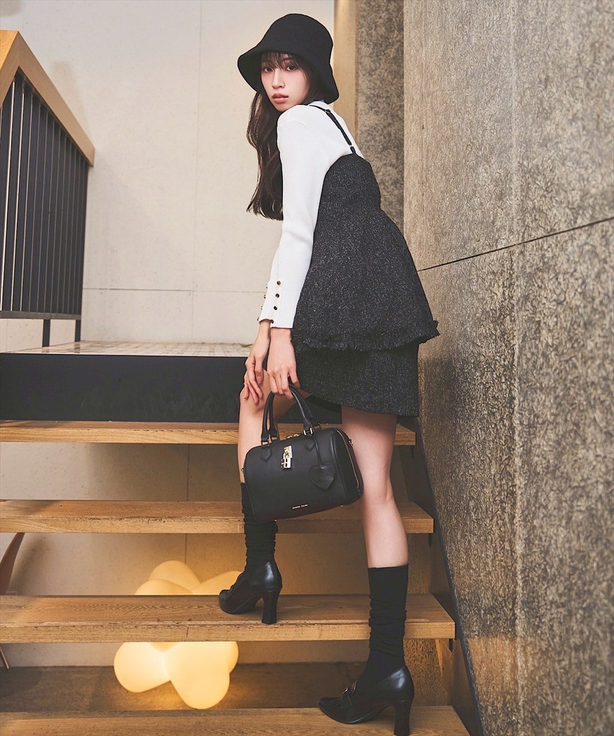 ツイードキャミブラウス