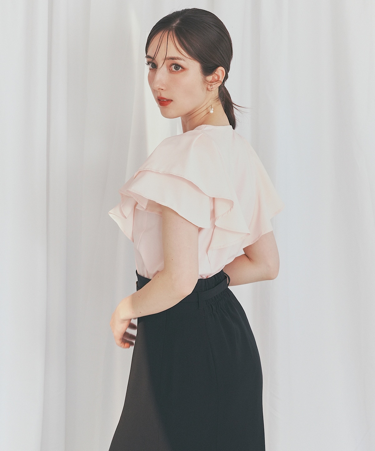 【日本製】ベルト付きマーメイドスカート