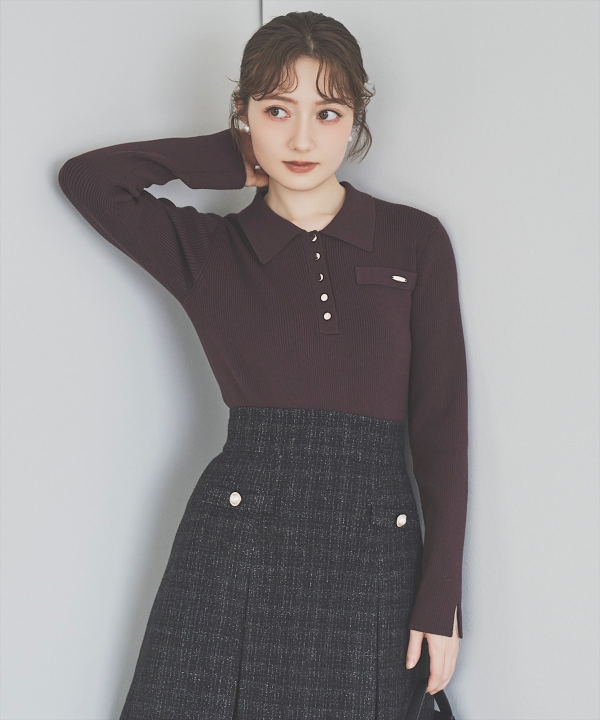 【11/21(Fri)発売】ツイードタックミニスカート