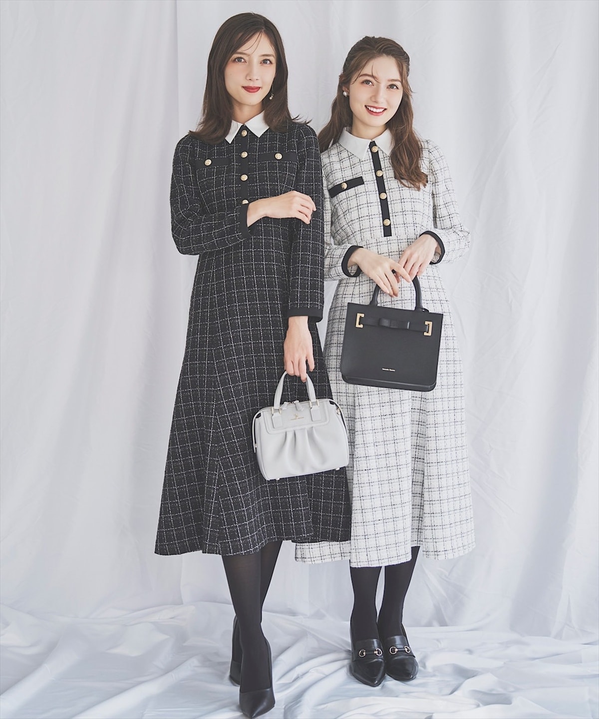 【11/21(Fri)発売】襟付きツイードワンピース