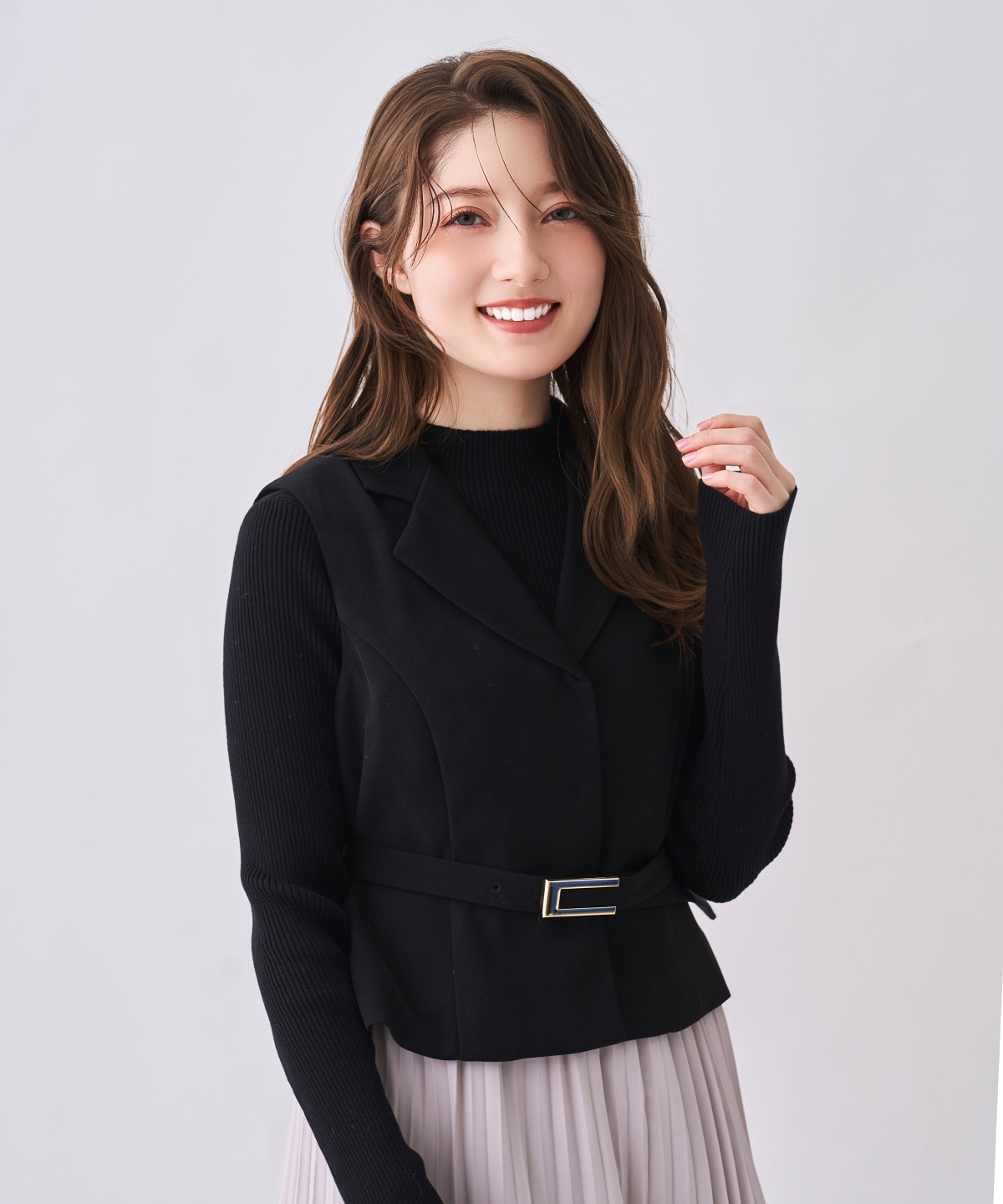 【12/5(Fri)予約開始】ジレ＆プリーツスカートセット