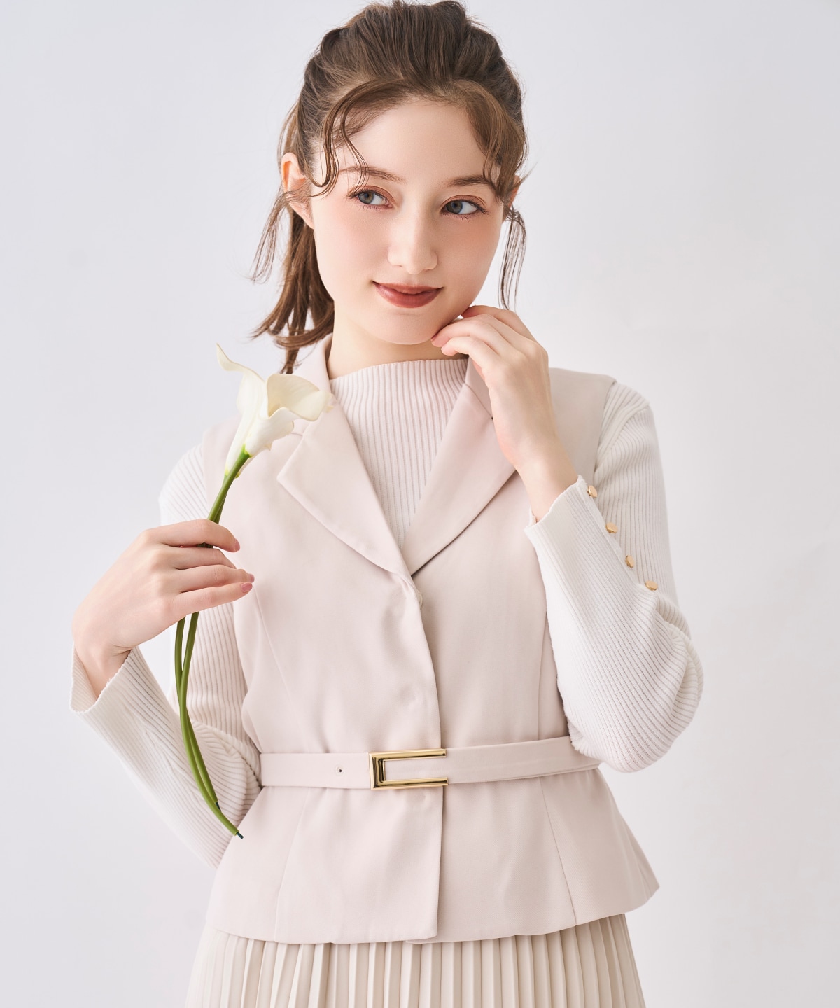 【12/5(Fri)予約開始】ジレ＆プリーツスカートセット