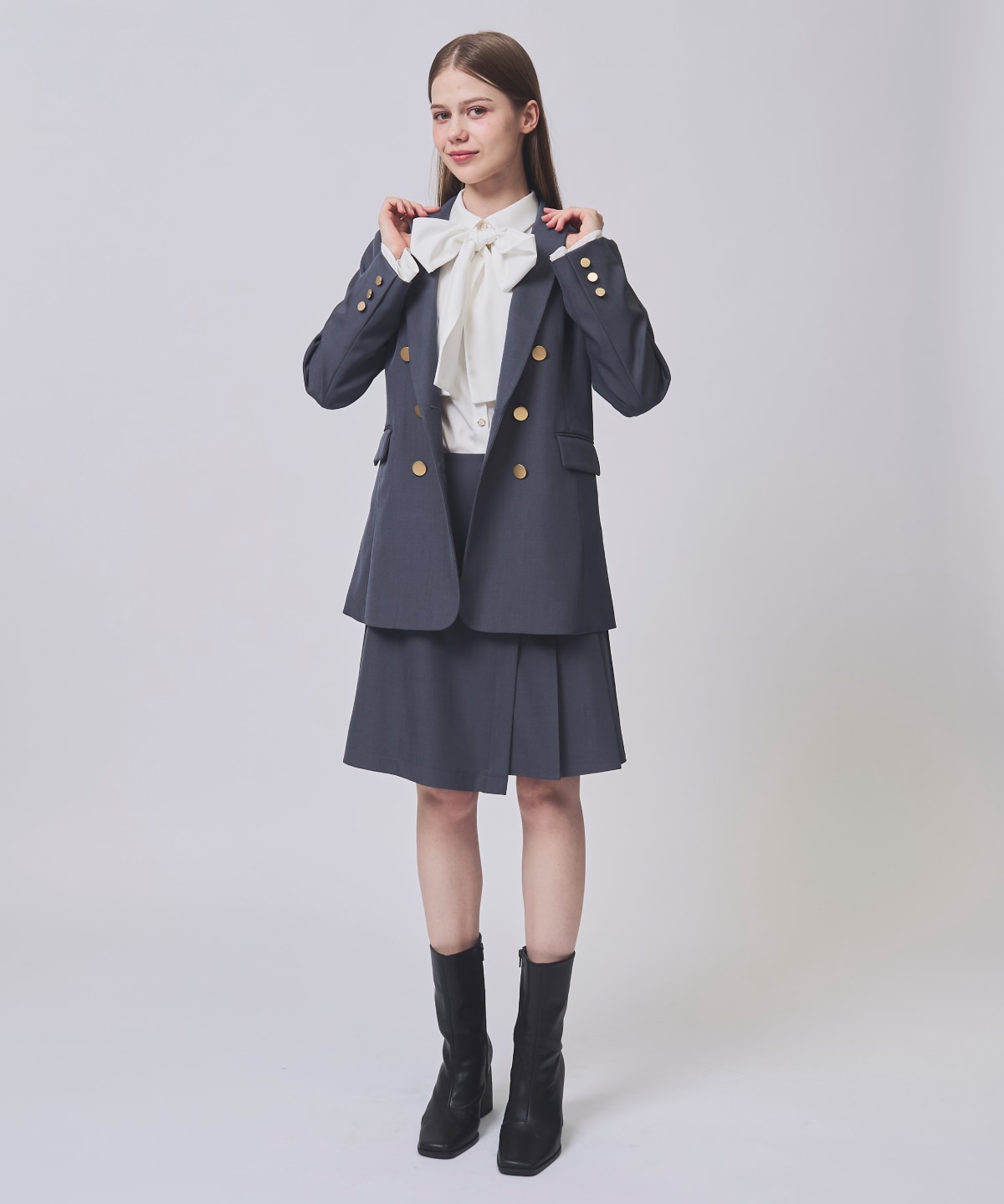 【1/30(Fri)発売開始】フレア袖ボウタイリボンブラウス