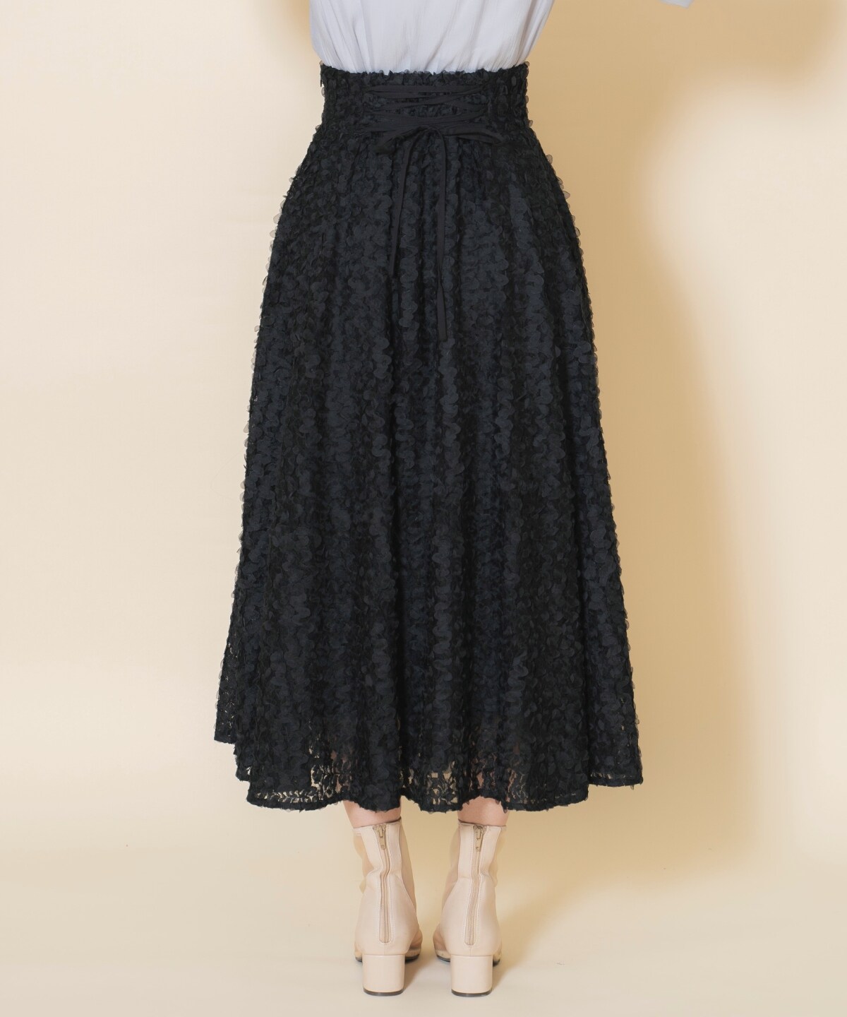 フラワーチュールフレアスカート(F ブラック): WILLSELECTION｜公式  